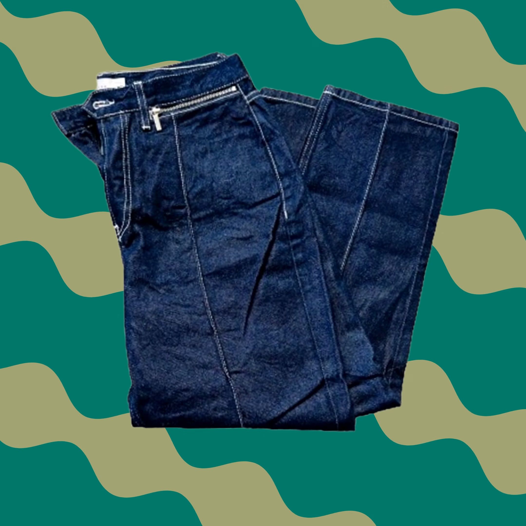Topshop VINTAGE TopShop Darkwash Women’s Pleated Capri Denim Jeans 30 Jeans Women 30 Blue Capris Vintage Girls / Womens Size 30" / US 8 / IT 44 - 1 Thumbnail