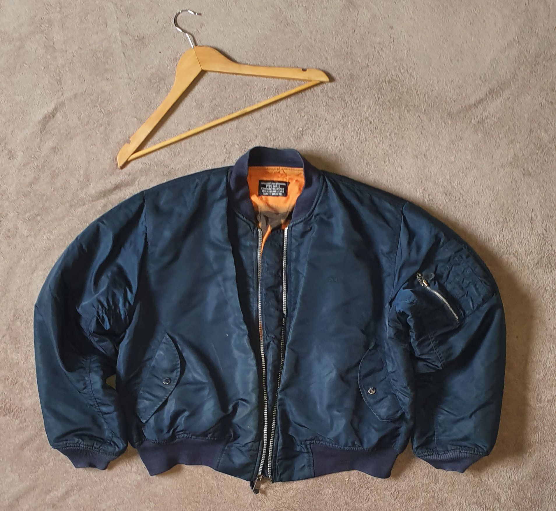 Other Schott MA-1 Military Flight Bomber Jacket M Vintage Size US M / EU 48-50 / 2 - 1 Thumbnail