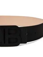 Balmain o1g2r1mq1024 Size: 95 Logo Belts in Black Size 36 - 3 Thumbnail