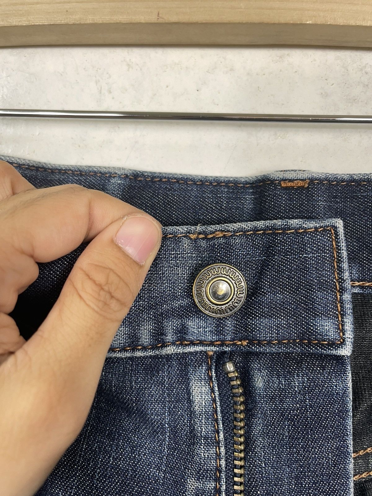 Japanese Brand UNIQLO UJ FLARE JEANS Size US 34 / EU 50 - 13 Thumbnail