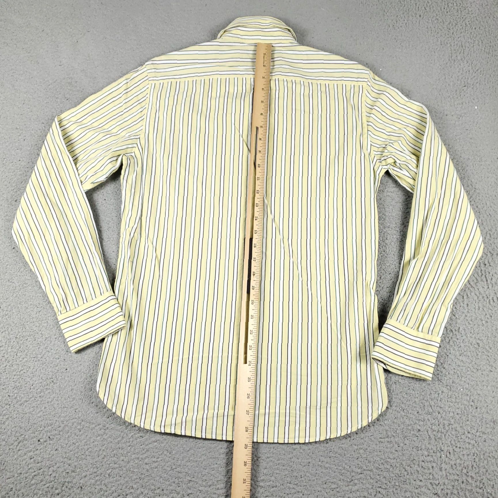 American Eagle Outfitters American Eagle Outfitters Yellow Striped Button-Up Shirt Mens XS Long Sleeve Casual Size US XS / EU 42 / 0 - 3 Thumbnail