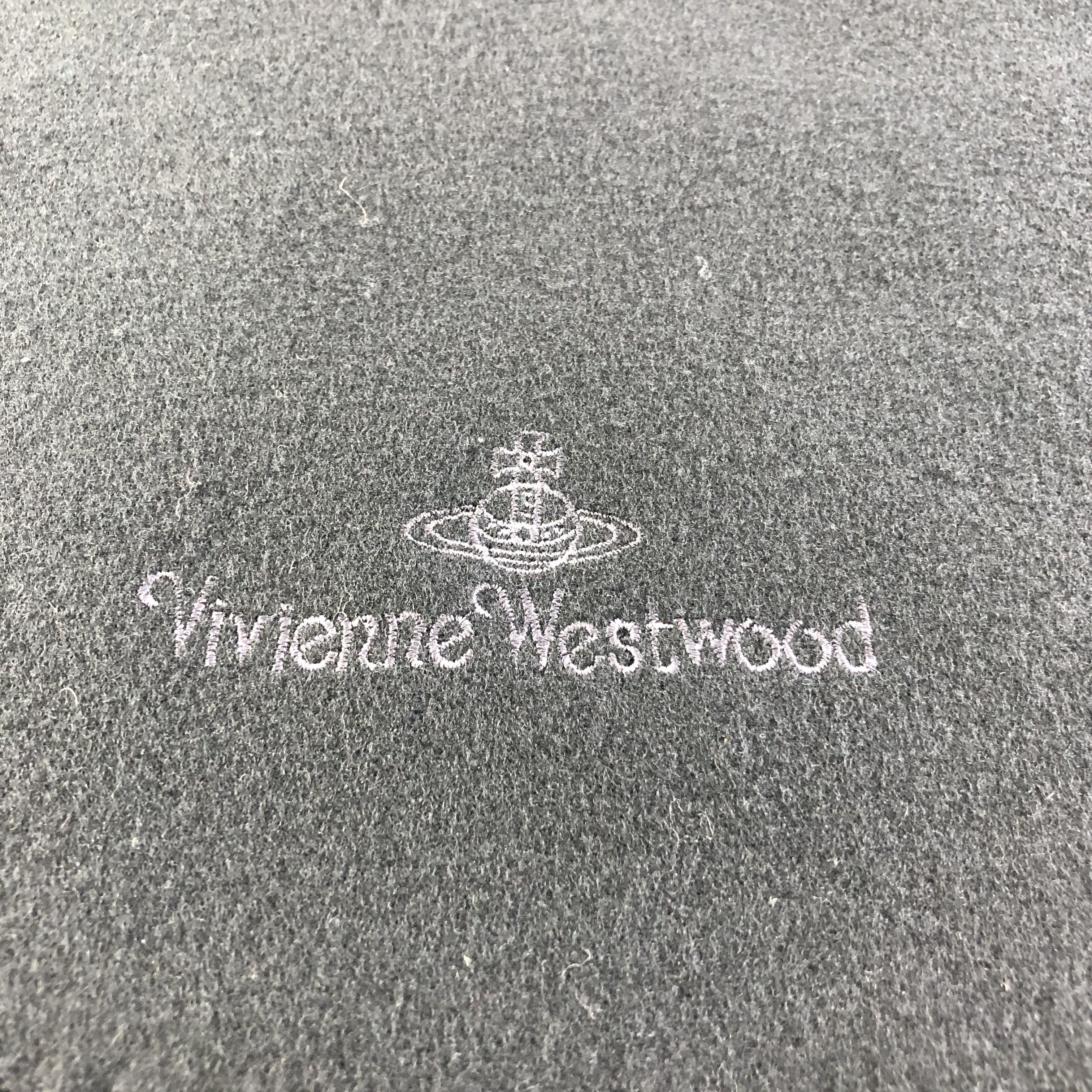 Vivienne Westwood Vivienne Westwood Plain Wool Scarf Muffler V1842 Size ONE SIZE - 4 Thumbnail