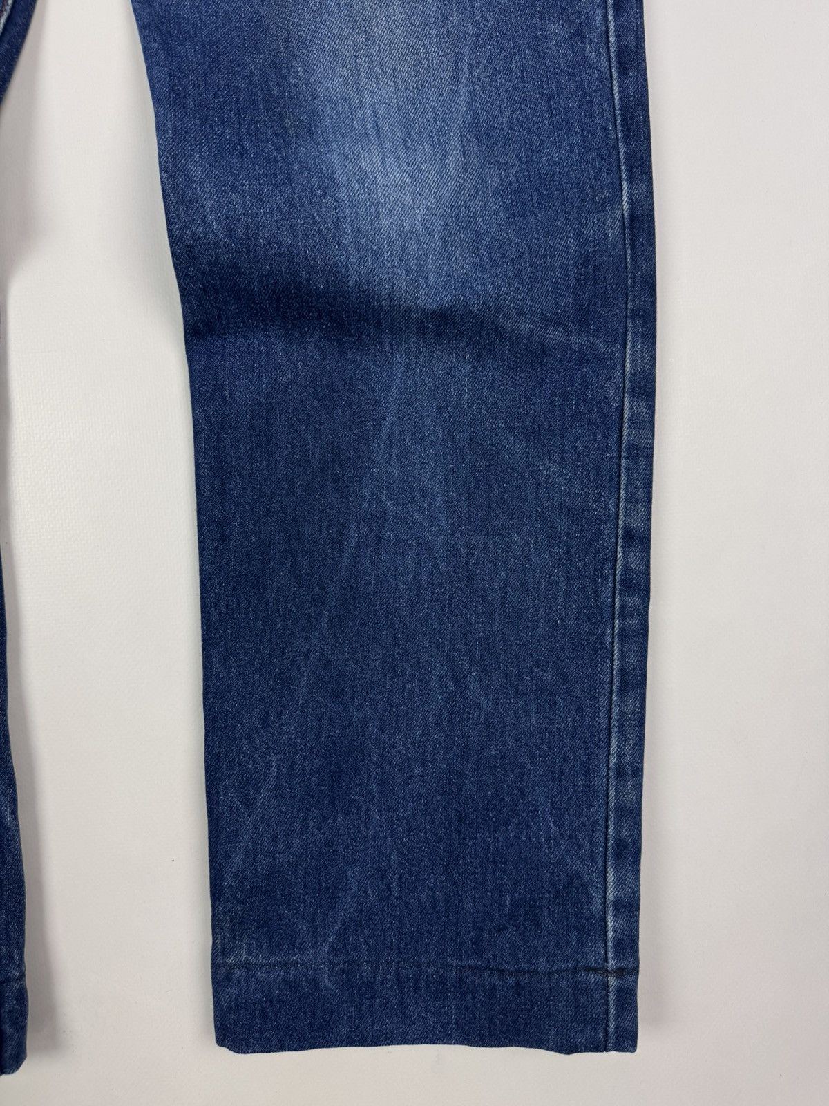 Levi's 1980’s Vintage Levi’s 565 Washed Denim Leather Tab Jeans Size US 33 - 3 Thumbnail