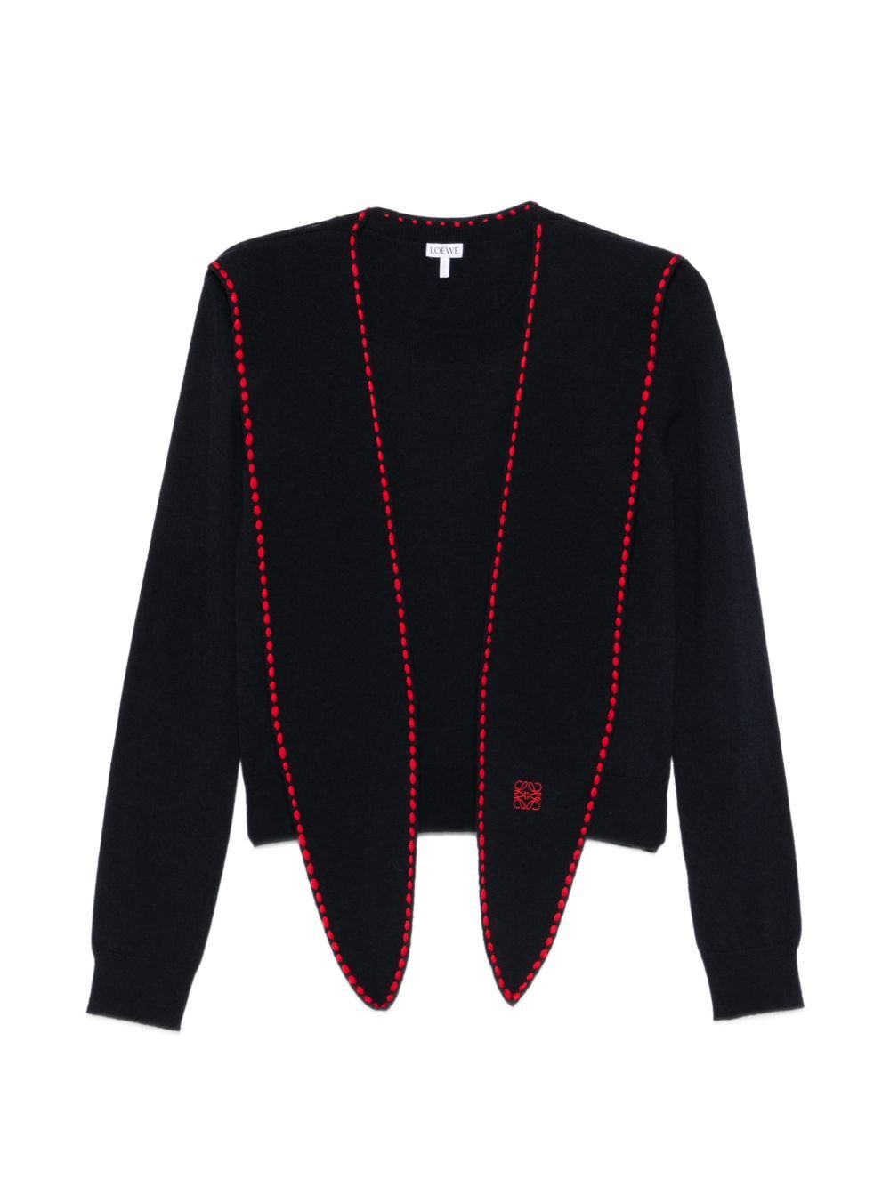 Loewe WOOL SCARFED SWEATER Size S / US 4 / IT 40 - 1 Thumbnail