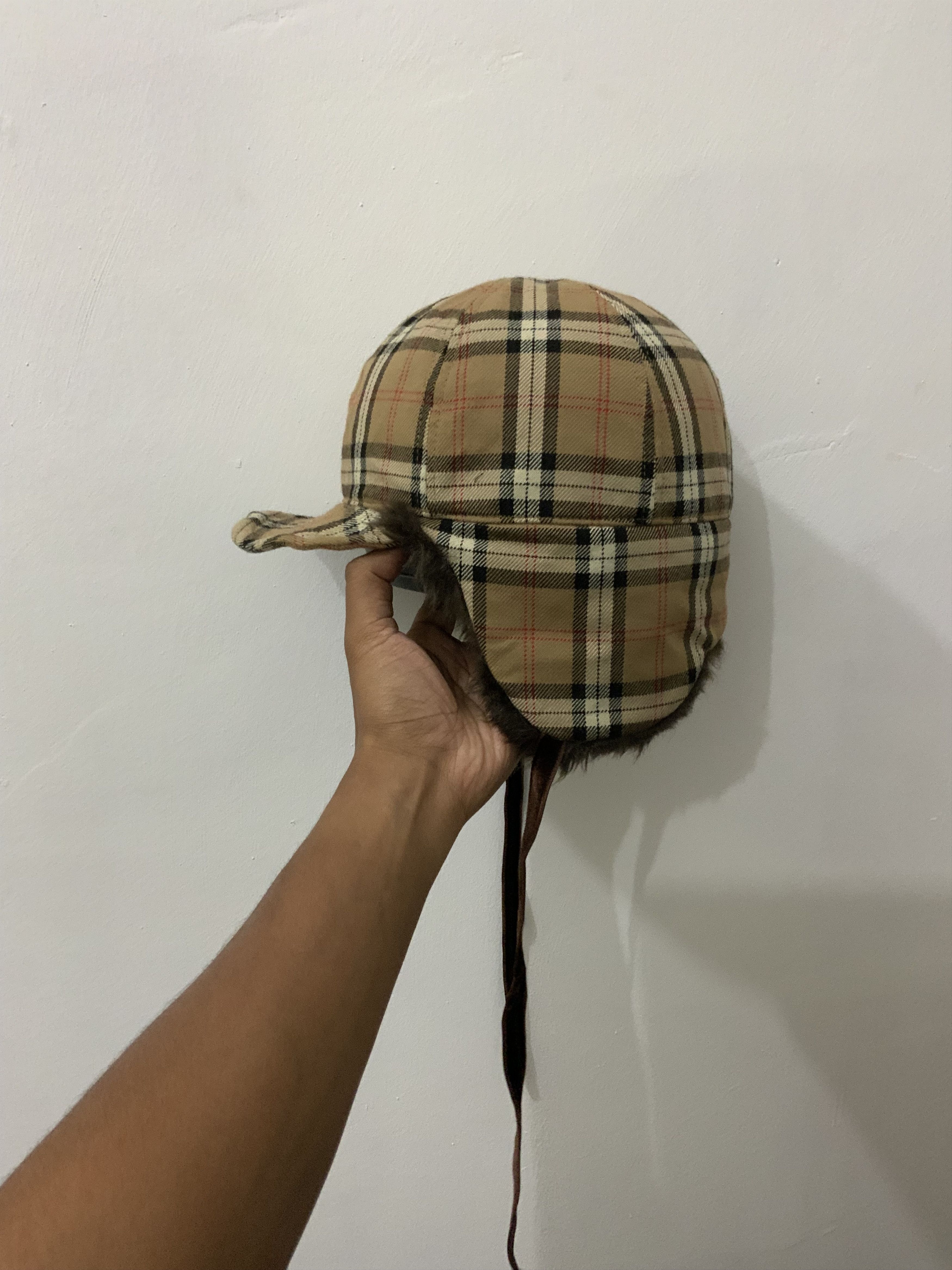 Japanese Brand Gloria Cordes Tokyo Fur inspired by Burberry Trooper Hat Size ONE SIZE - 13 Thumbnail