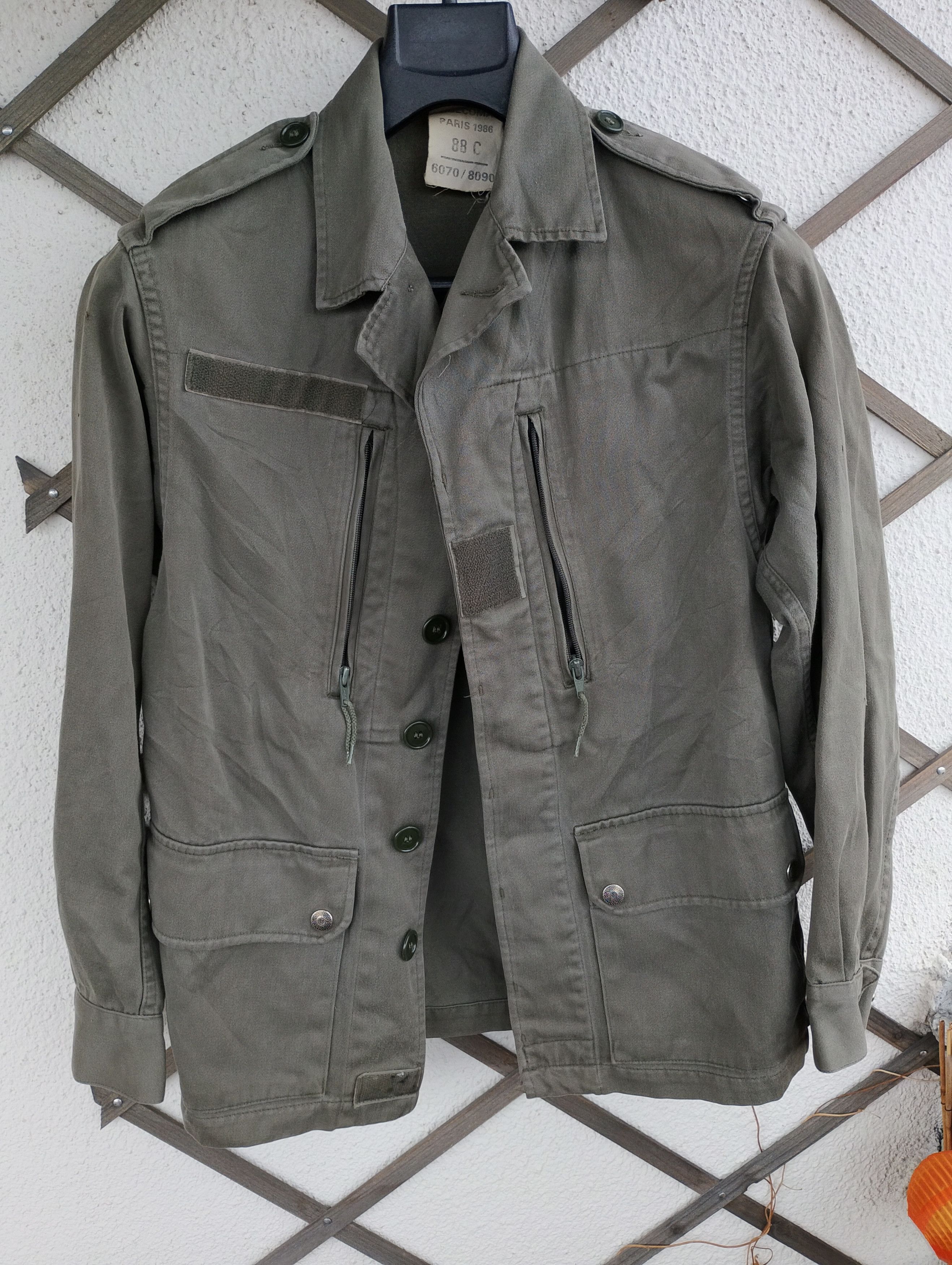 Vintage Army French Military F1 Green Field Ugecoma Paris 86 jacket Size US S / EU 44-46 / 1 - 11 Thumbnail