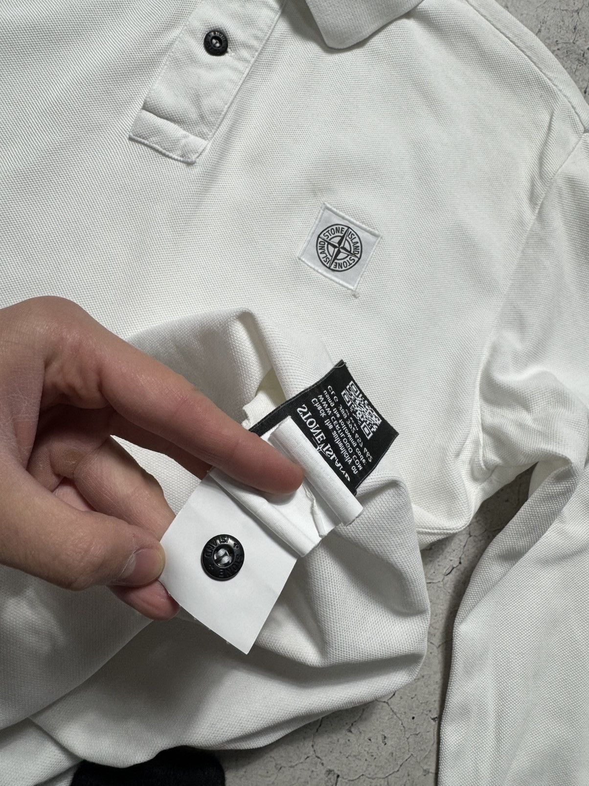 Stone Island Stone Island Patch Program Luxury Polo Long Sleeve White Size US M / EU 48-50 / 2 - 12 Thumbnail