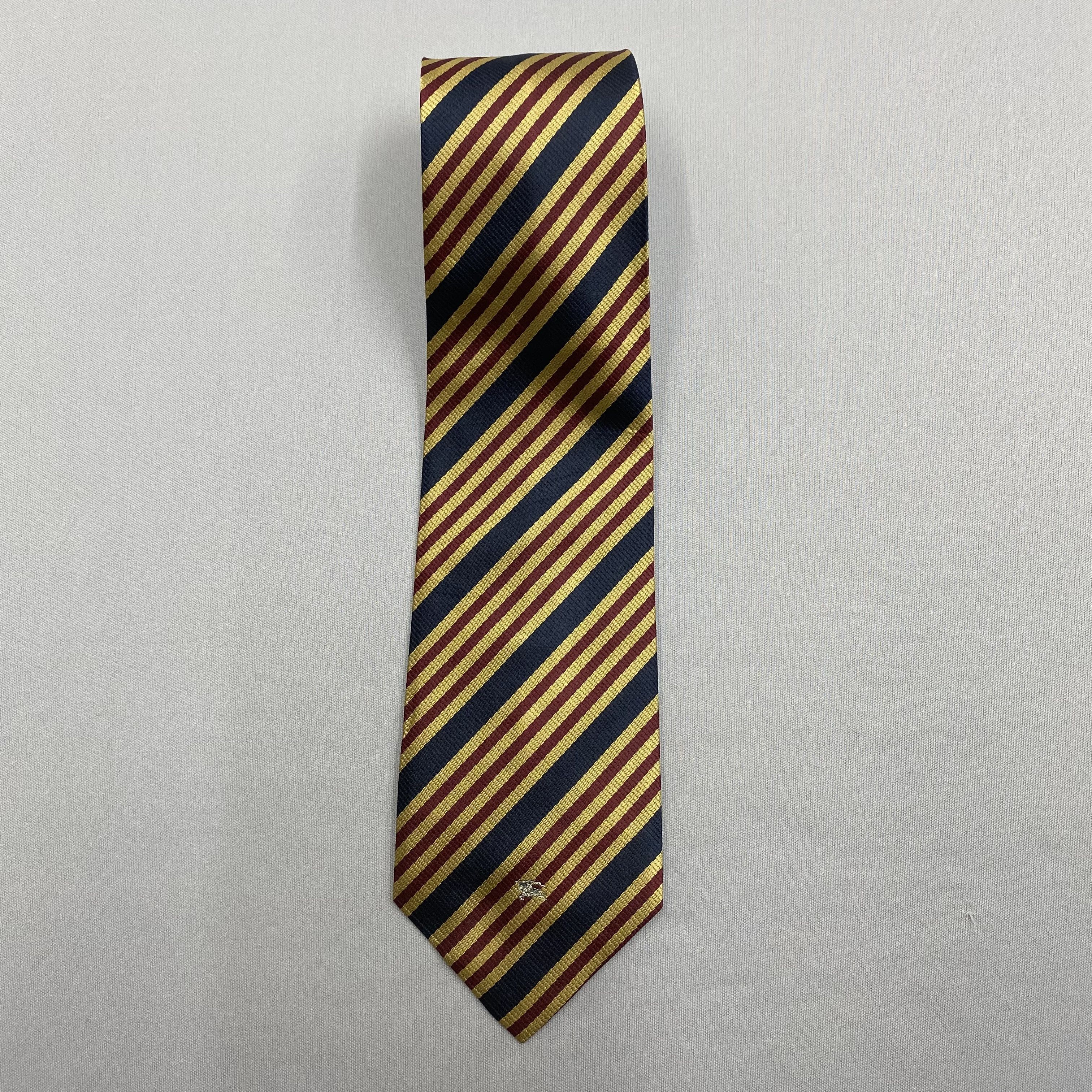 Burberry Vintage Burberry SILK Necktie Cravate Pure Silk Neck Tie Size ONE SIZE - 3 Thumbnail