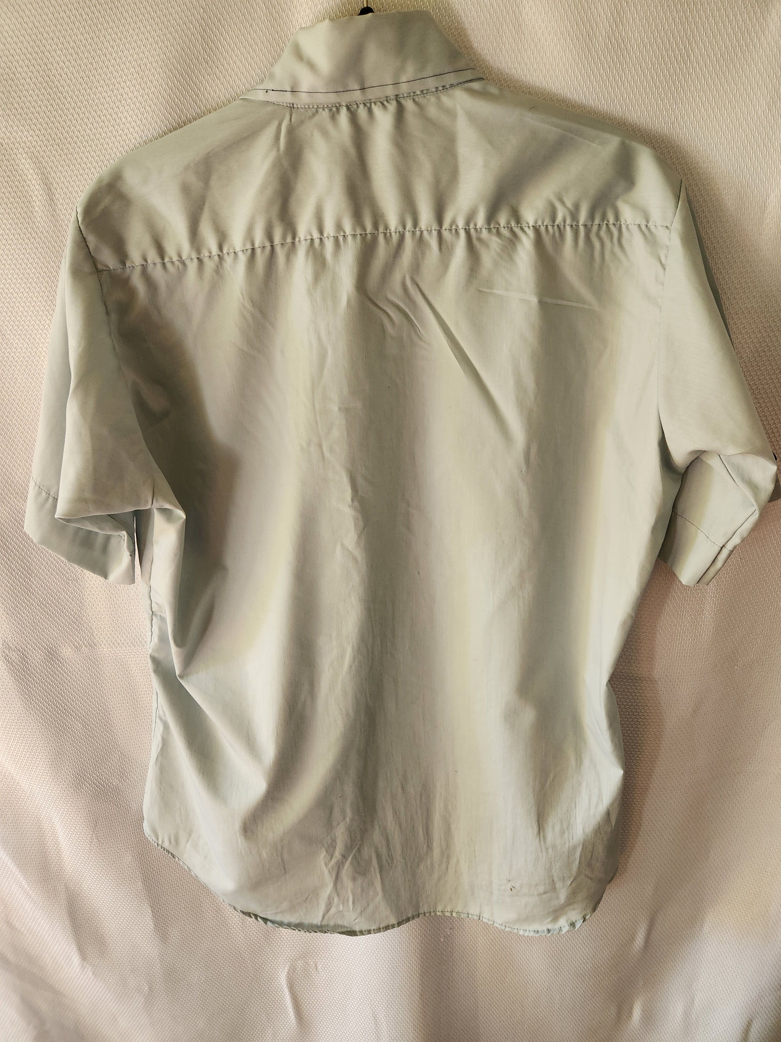 Vintage Vintage 70's ELY Mod Light Blue Short Sleeve Shirt Size US M / EU 48-50 / 2 - 2 Thumbnail