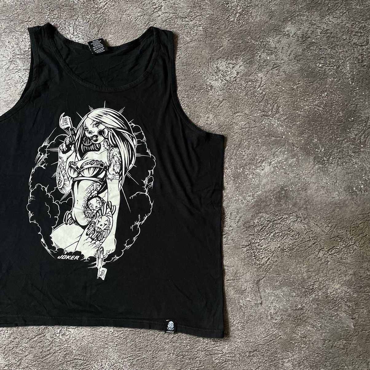 Vintage Vintage 90s Graphic Tank Top Abstract Punk Aesthetic Boxy XL Size US XL / EU 56 / 4 - 2 Thumbnail