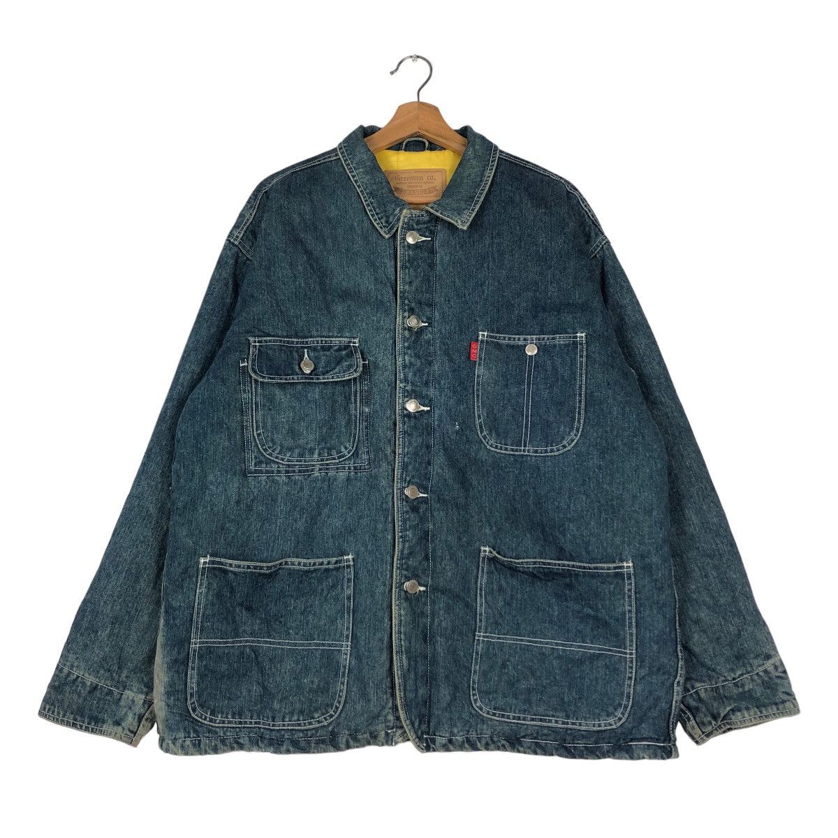 Vintage 🔥Vintage Denim Chore Jacket Multi Pocket Greeman Co. Japan Size US L / EU 52-54 / 3 - 1 Thumbnail