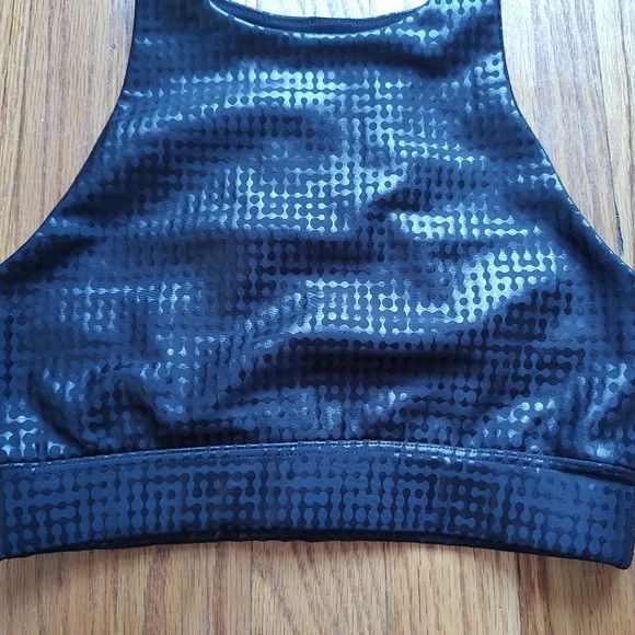 Peloton Peloton Show Up Digital Foil High Neck Sports Bra Black Top Size XS / US 0-2 / IT 36-38 - 6 Thumbnail