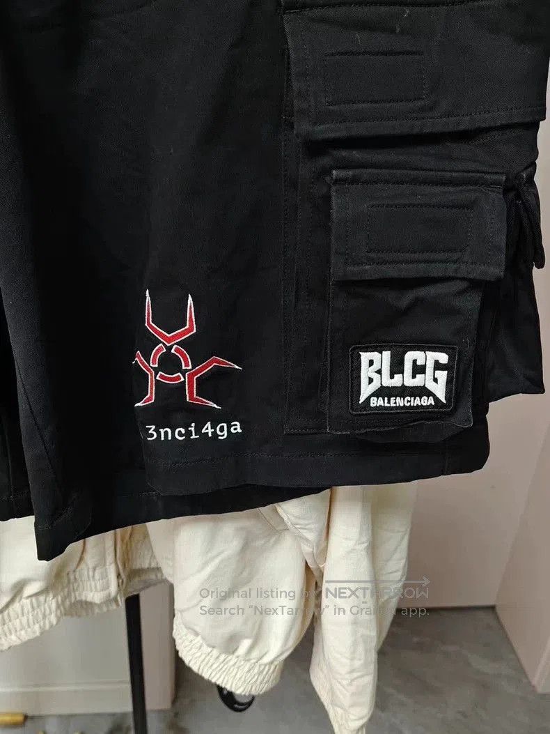 Balenciaga Balenciaga Gamer Embroidered Cargo Shorts. Size US 44 / EU 60 - 3 Thumbnail