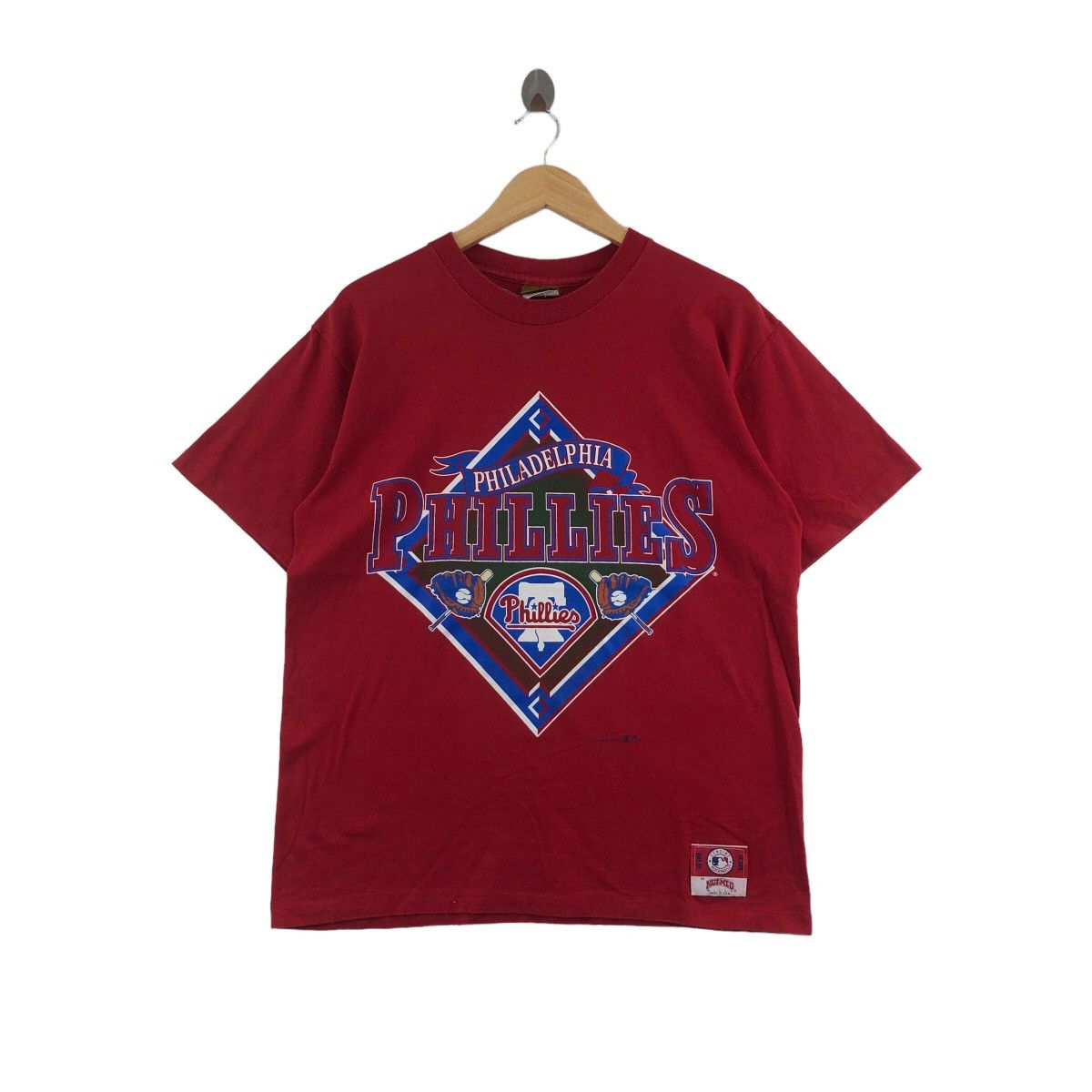 MLB × Vintage Vintage 90s Philadelphia Phillies MLB T-Shirt Nutmeg Size US M / EU 48-50 / 2 - 1 Thumbnail