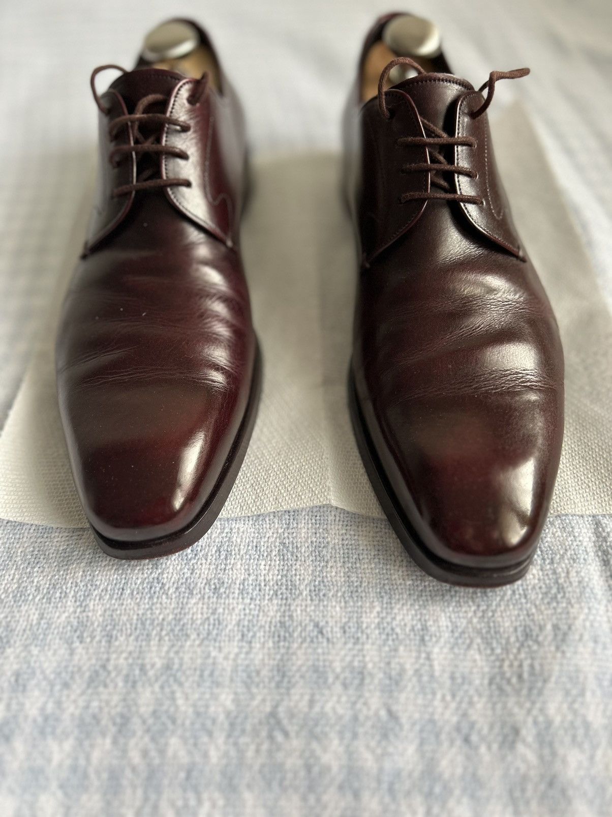 Prada Burgundy Leather Shoes