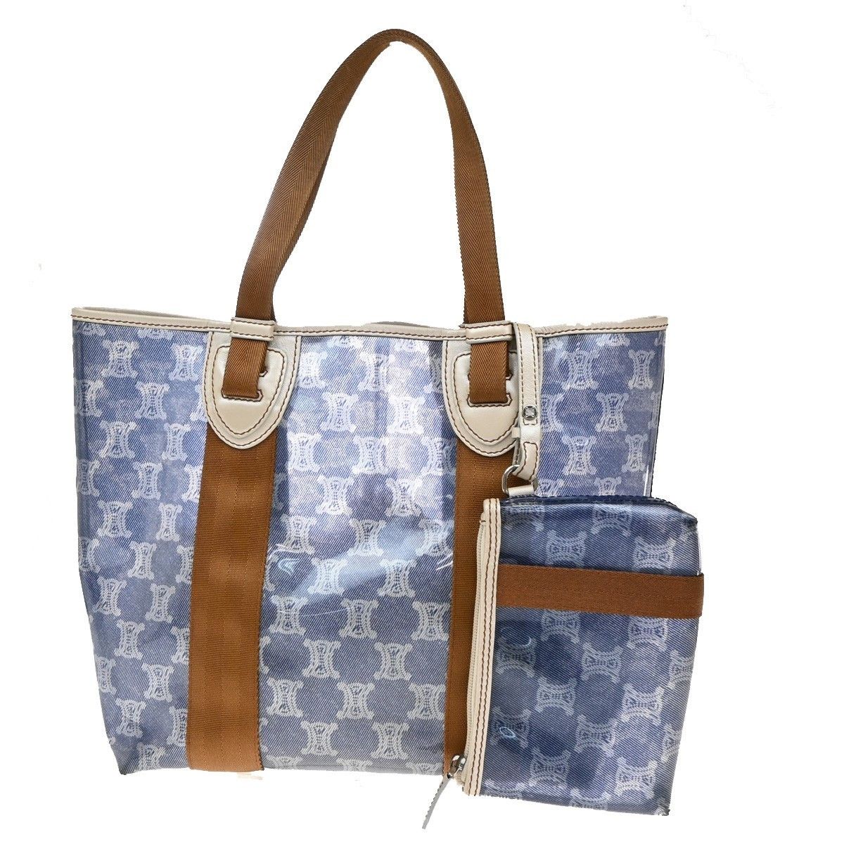 Celine Celine Vintage Macadam Handbag Canvas Size ONE SIZE - 1 Thumbnail