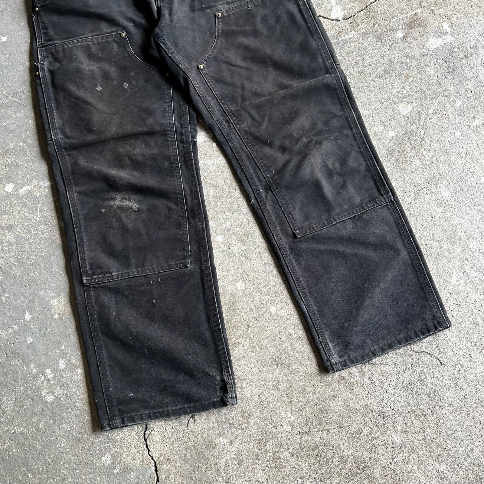 Carhartt × Vintage Carhartt black double knee work wear carpenter pants Size US 31 - 7 Thumbnail