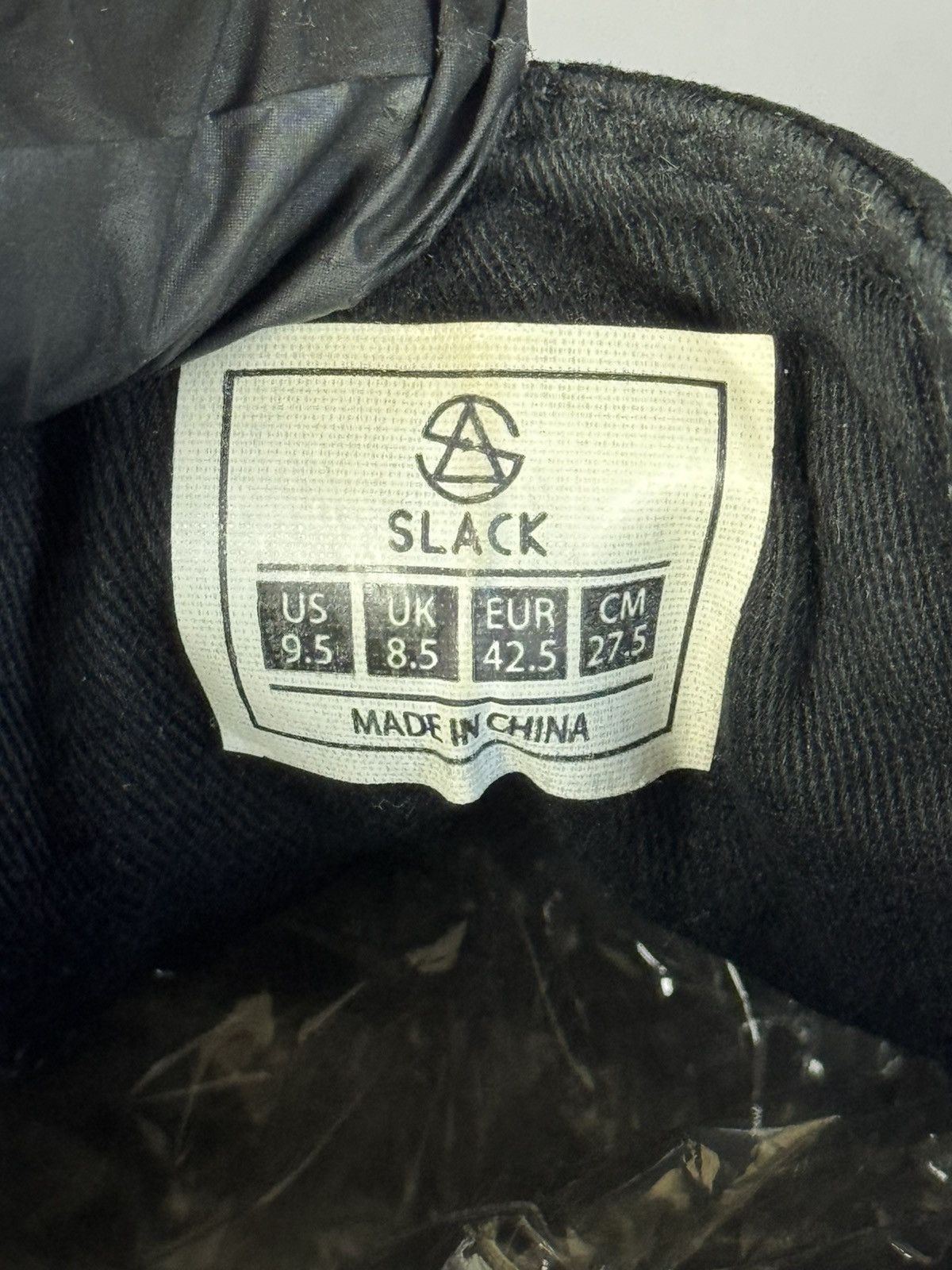 Number (N)ine Number Nine Slack Fender Logo Shoes(Black/9,5US) Size US 9.5 / EU 42-43 - 8 Thumbnail