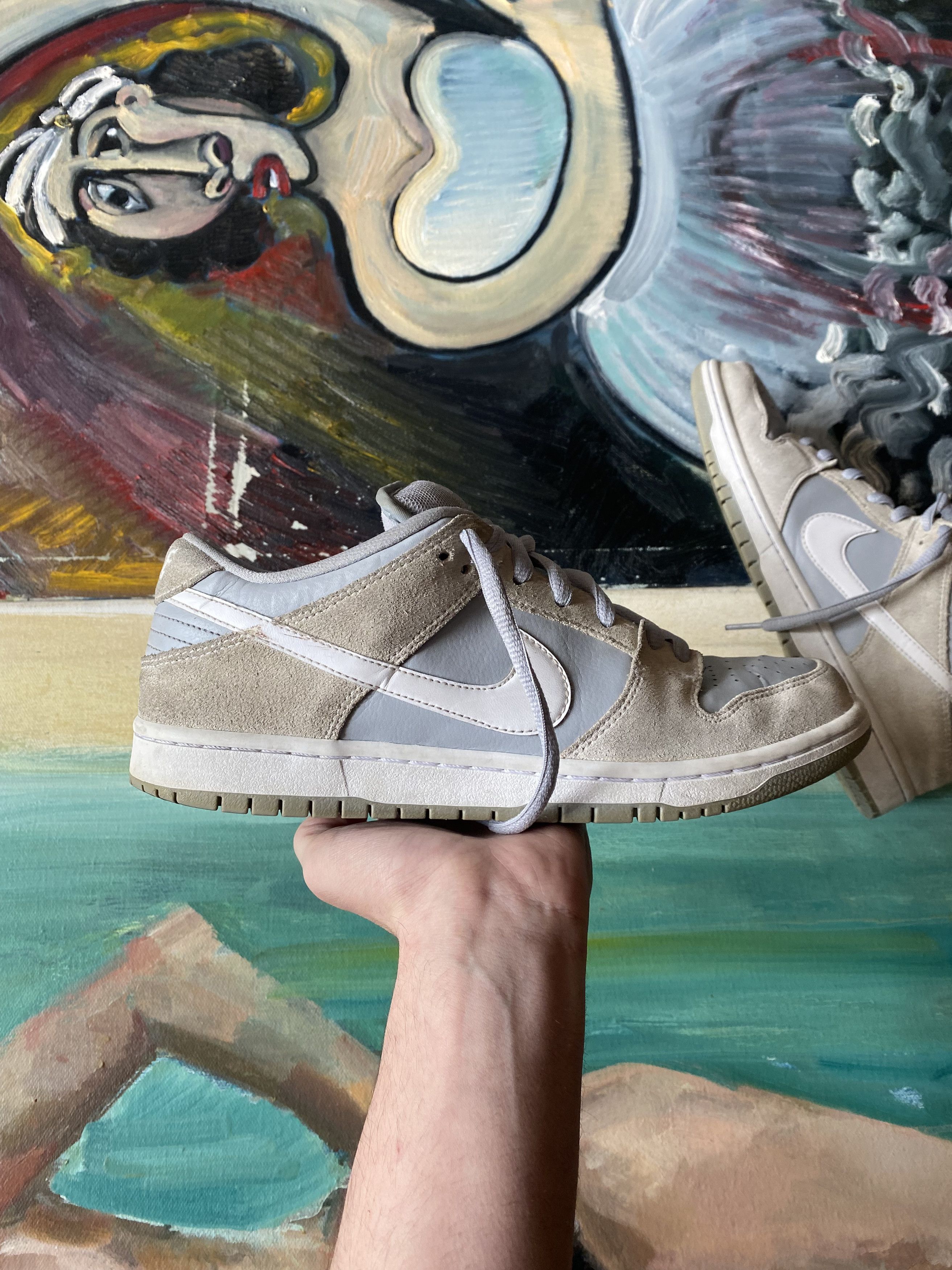 Nike Nike SB Dunk Low Summit White Wolf Grey Size US 11 / EU 44 - 2 Thumbnail