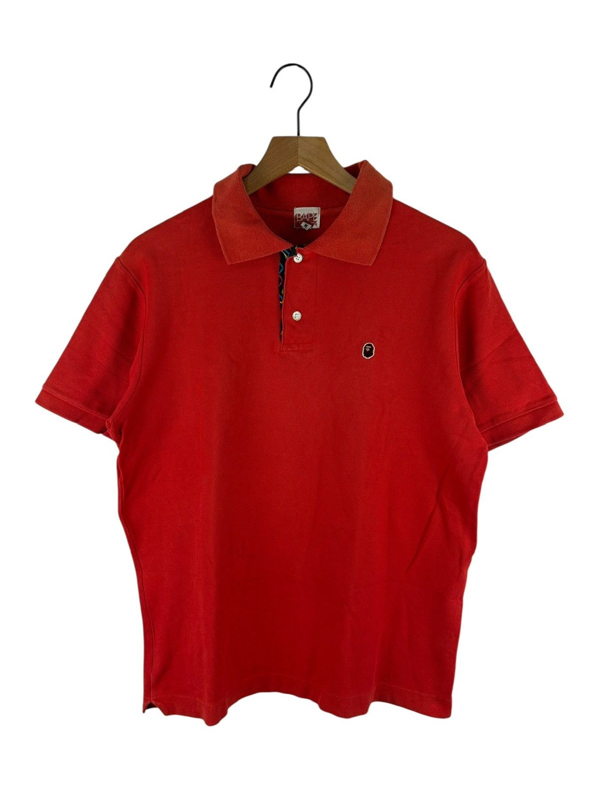 Bape Bape One Point Logo Polo Shirt Size US M / EU 48-50 / 2 - 1 Thumbnail
