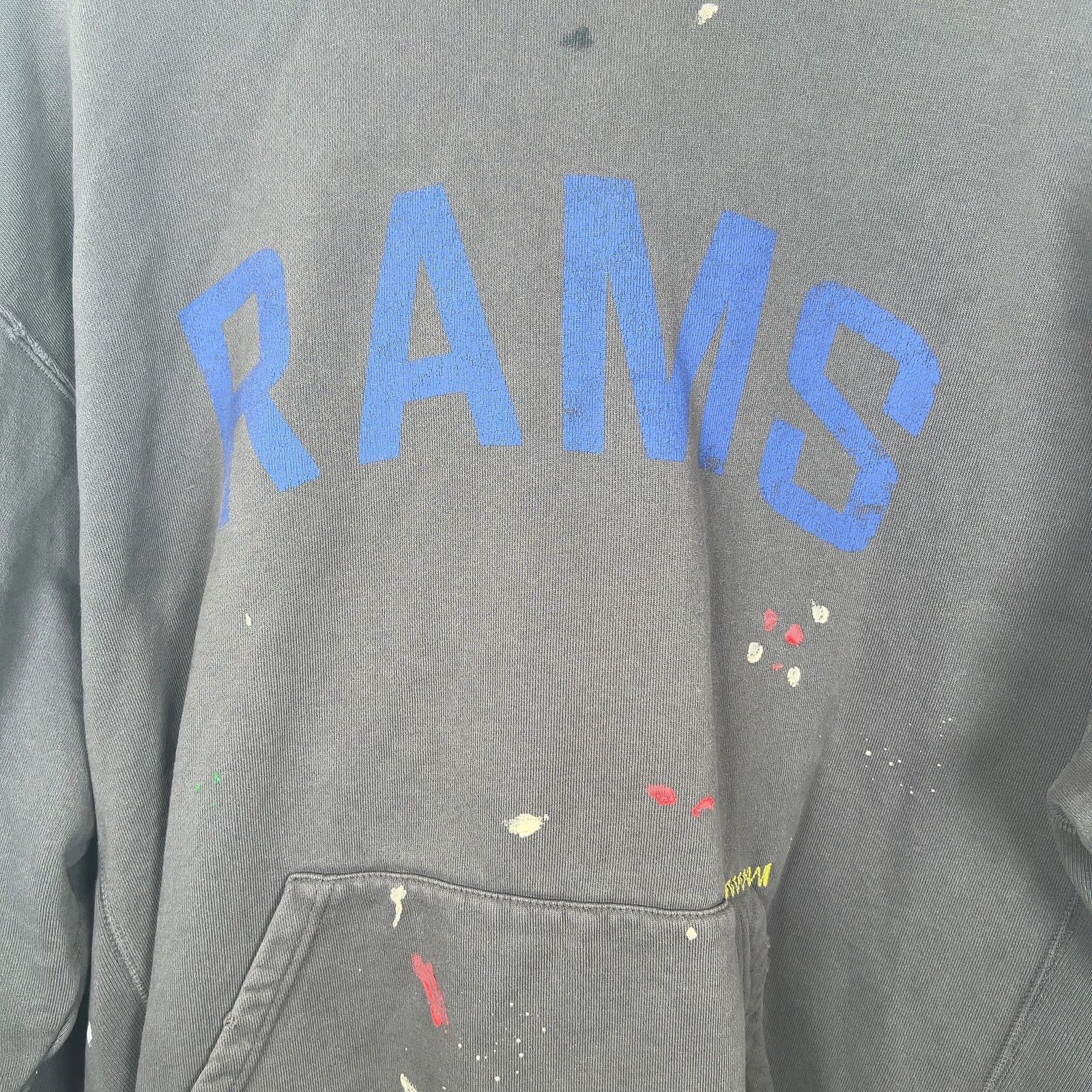 Gallery Dept. Gallery Dept LA Rams Graphic Distressed Hoodie Size US L / EU 52-54 / 3 - 2 Thumbnail