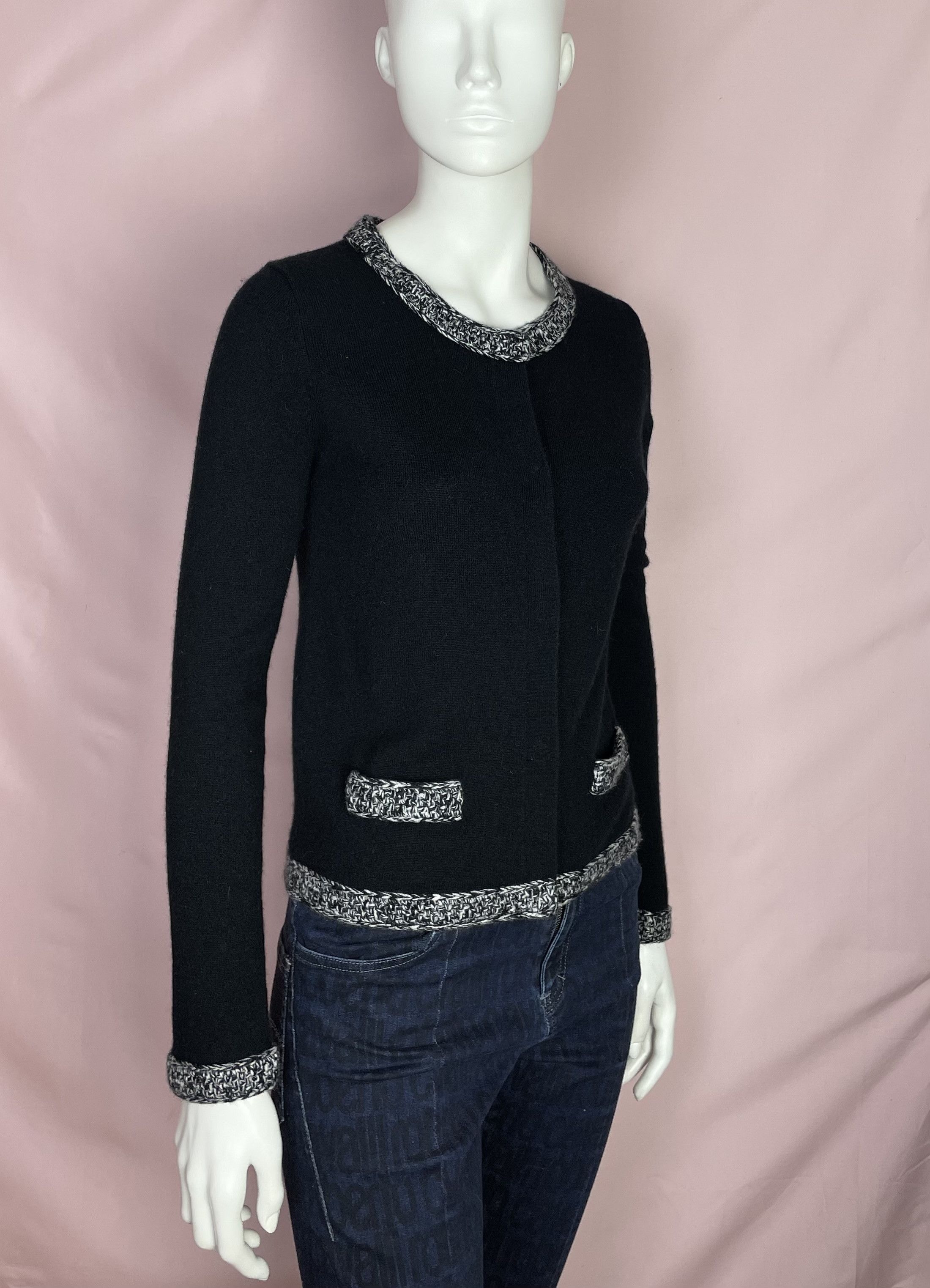 Other FFC Wool Cashmere Black Cardigan Size S Size S / US 4 / IT 40 - 4 Thumbnail