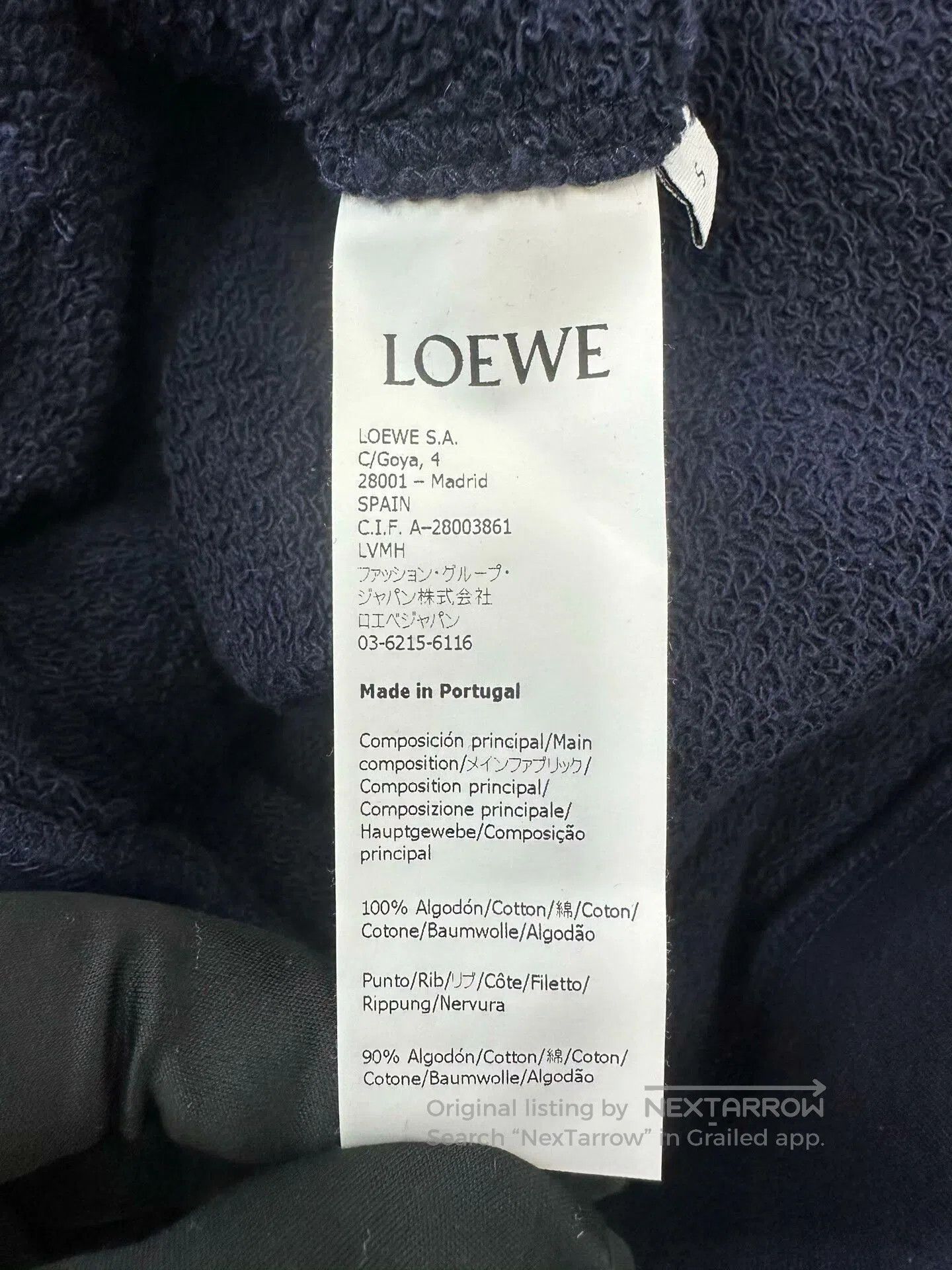 Loewe Loewe Blue Logo Hooded Sweatshirt. Size US S / EU 44-46 / 1 - 4 Thumbnail