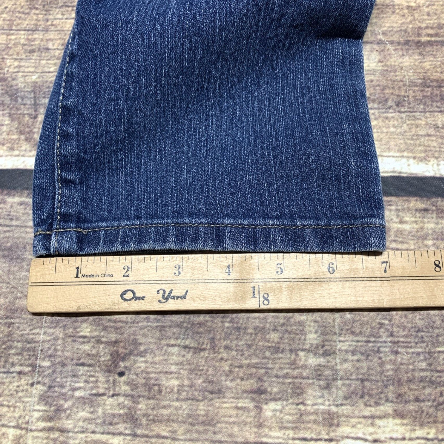 Denime Relativity Jeans Womens 8P Straight Medium Wash Denim Blue 30 x 26 Mid Size 30" / US 8 / IT 44 - 4 Thumbnail