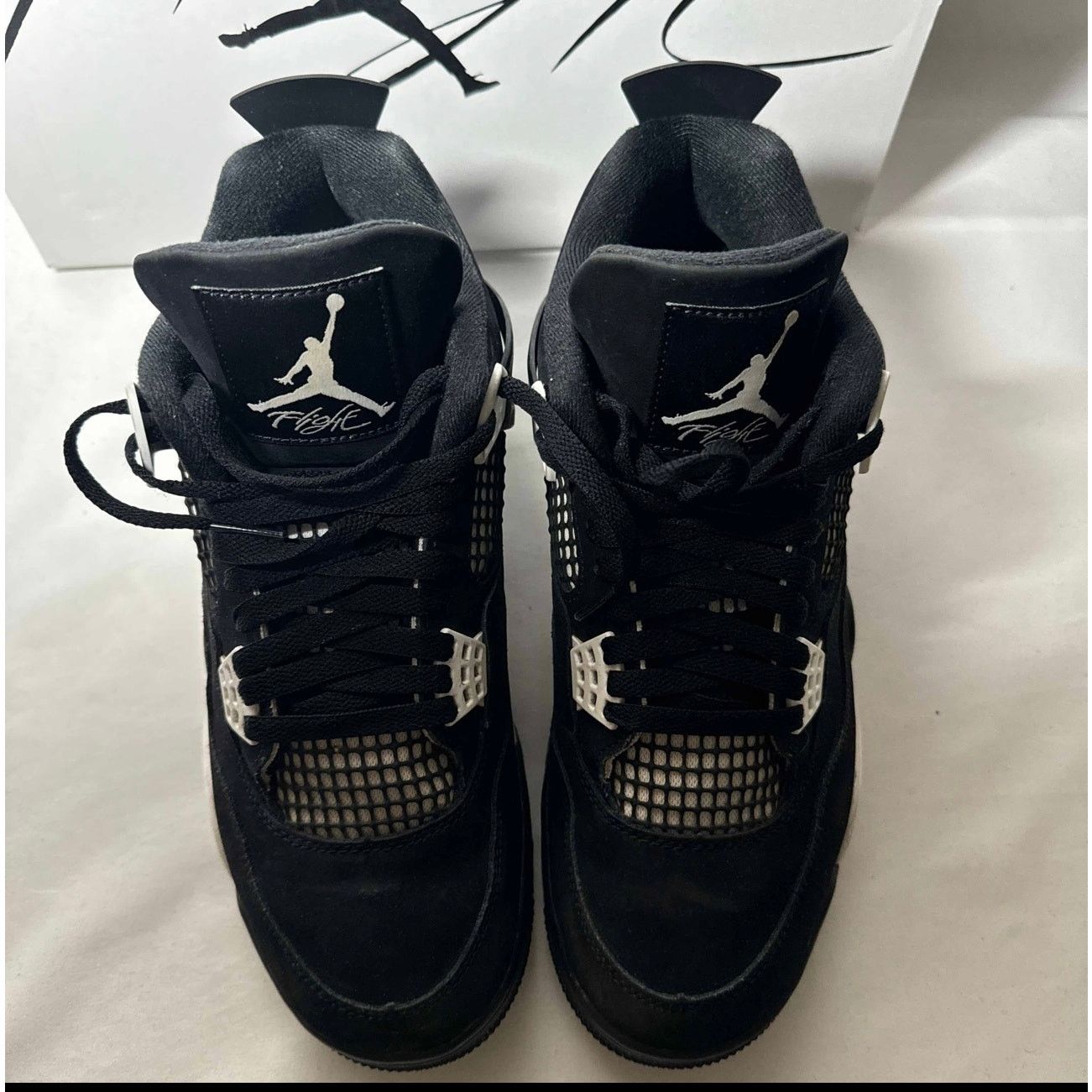 Jordan Brand × Nike Size 10 - Nike Air Jordan 4 Retro White Thunder Men's Shoes Size US 10 / EU 43 - 4 Thumbnail