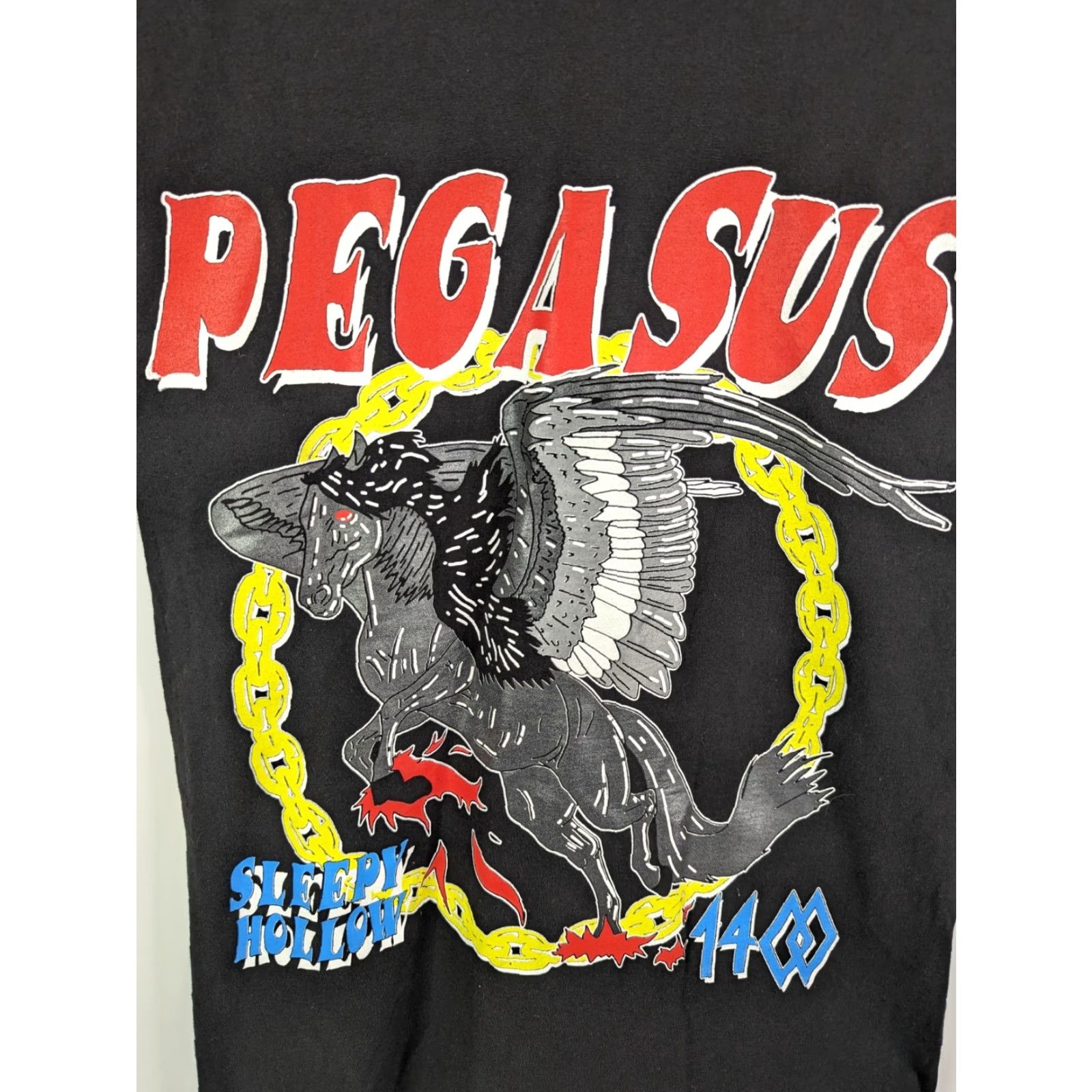 Vintage VINTAGE Trippie Redd 1400 Shirt Men T-Shirt Black Logo Pegasus Short Sleeve Crew Neck M Medium (All Seasons) Size US M / EU 48-50 / 2 - 2 Thumbnail