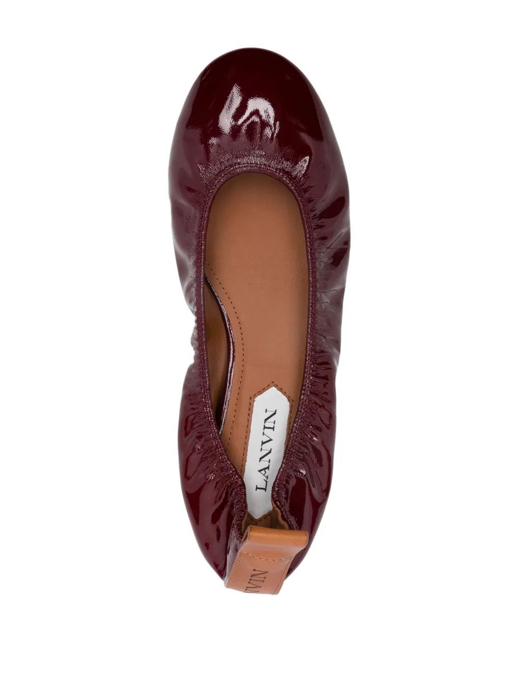 Lanvin o1y0326 Ballet Flats in Burgundy Size US 6 / IT 36 - 4 Thumbnail