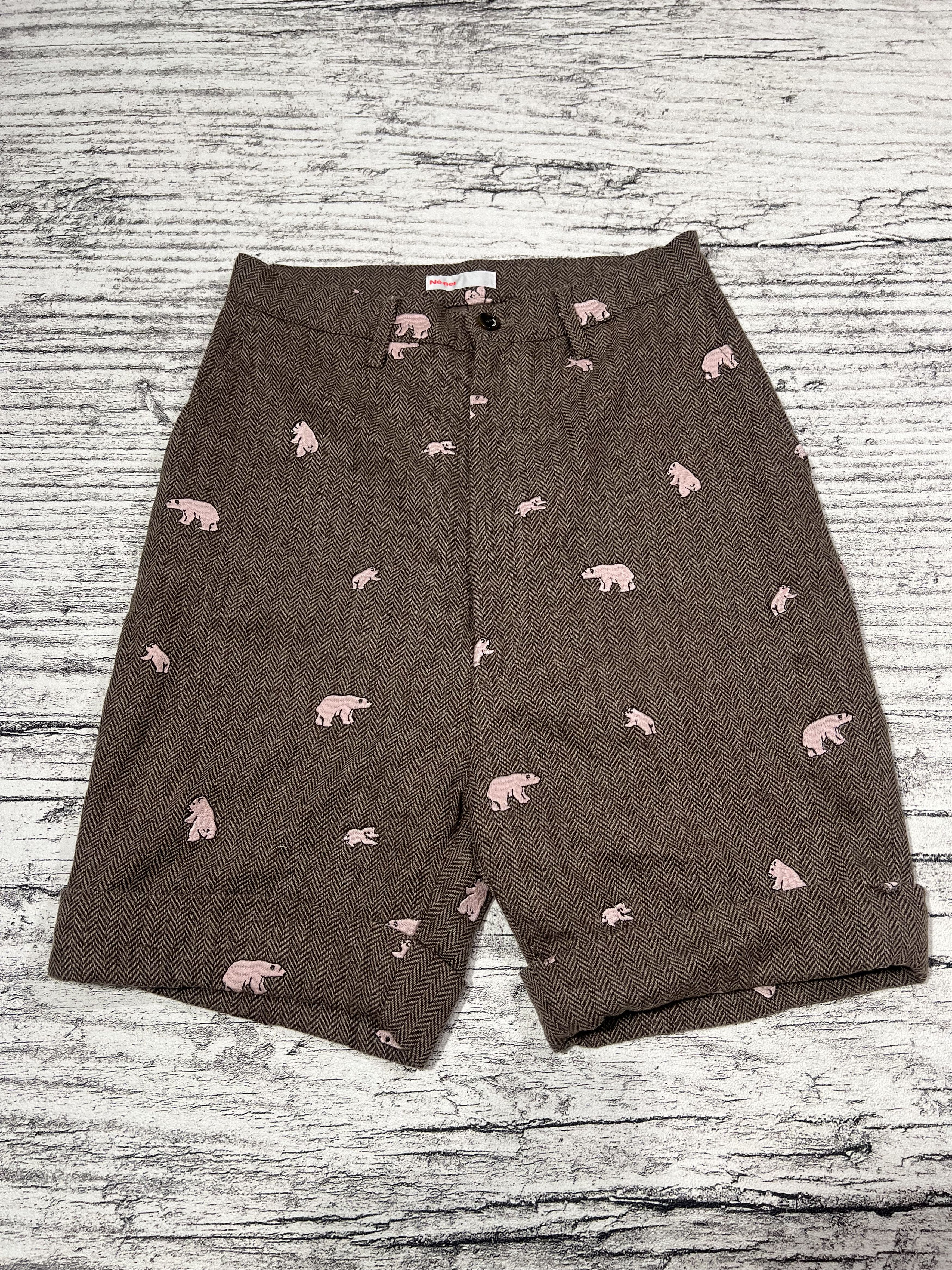 Issey Miyake 2000s Ne-net Herringbone Embroidery Jorts y2k Lgb Ifsix Size US 28 / EU 44 - 1 Thumbnail