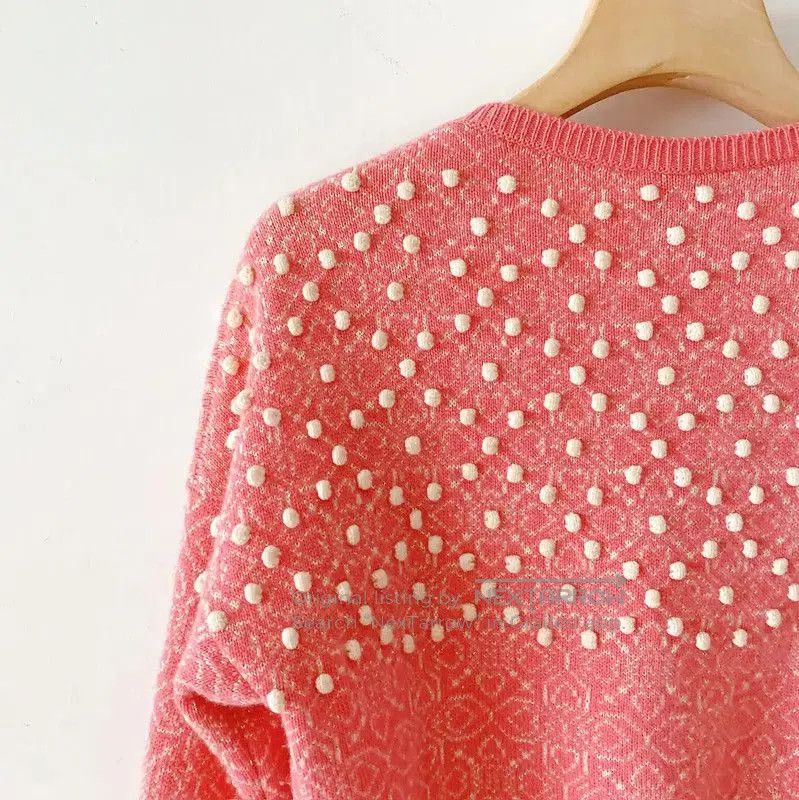 Chanel Chanel Red Cashmere Long Sleeve Sweater . Size S / US 4 / IT 40 - 6 Thumbnail