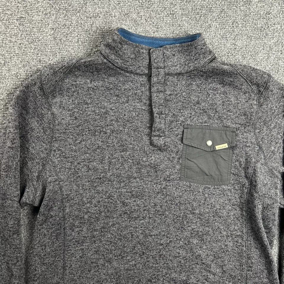 Other Woolrich Fleece Jacket Mens Large Snap Mock Neck Pocket Size US L / EU 52-54 / 3 - 2 Thumbnail