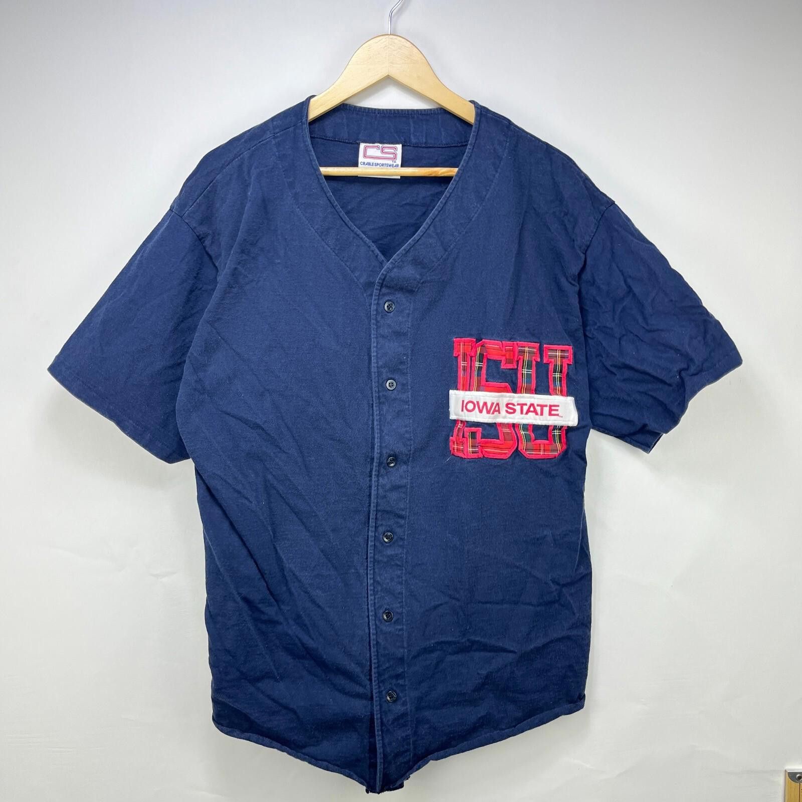Other Vintage 90s Iowa State Cyclones ISU Baseball Jersey XL Size ONE SIZE - 1 Thumbnail