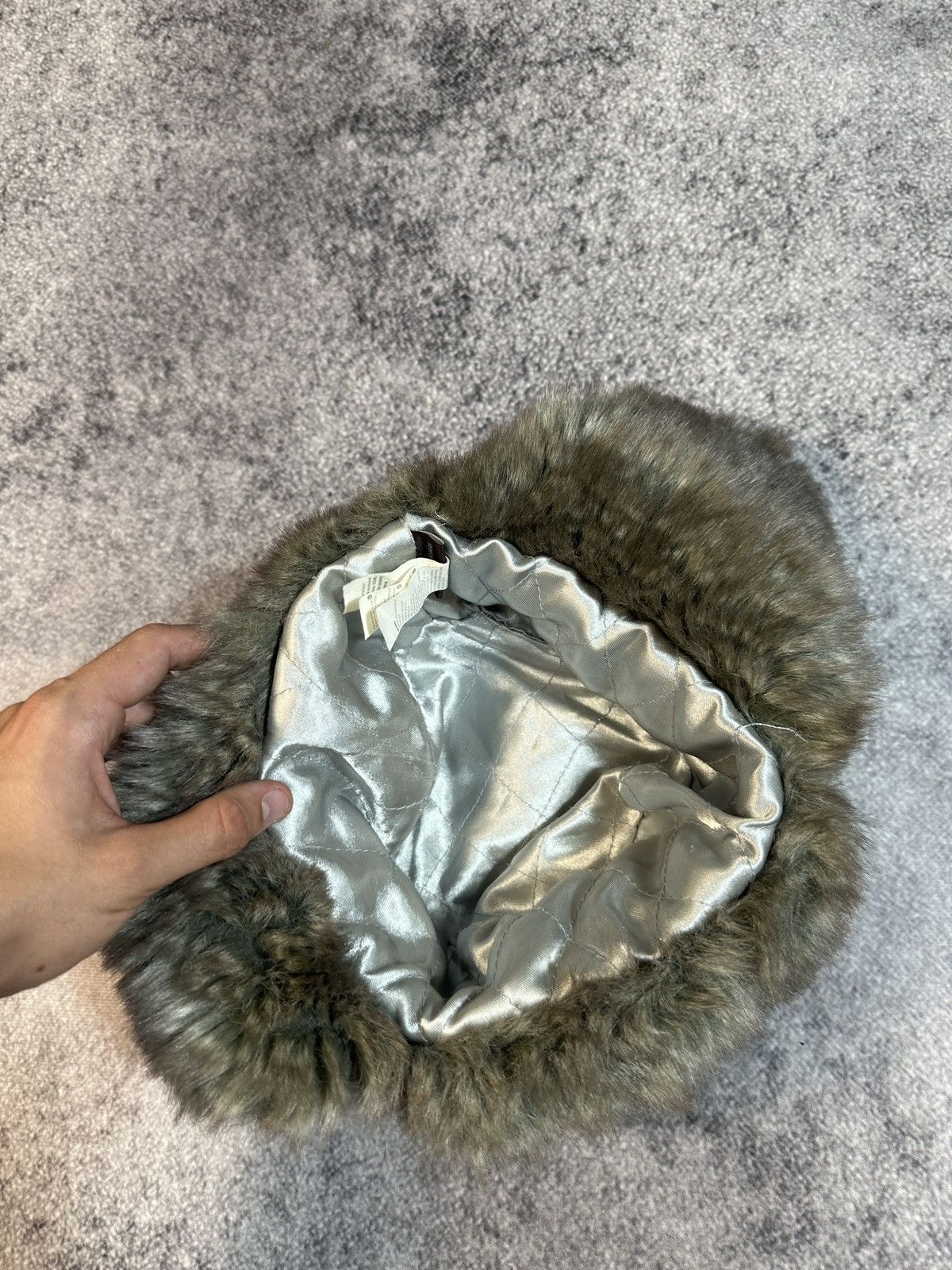 Other Y2K Vintage Avant Garde Fur Hat Ushanka Streetwear Rare Alt Size ONE SIZE - 3 Thumbnail