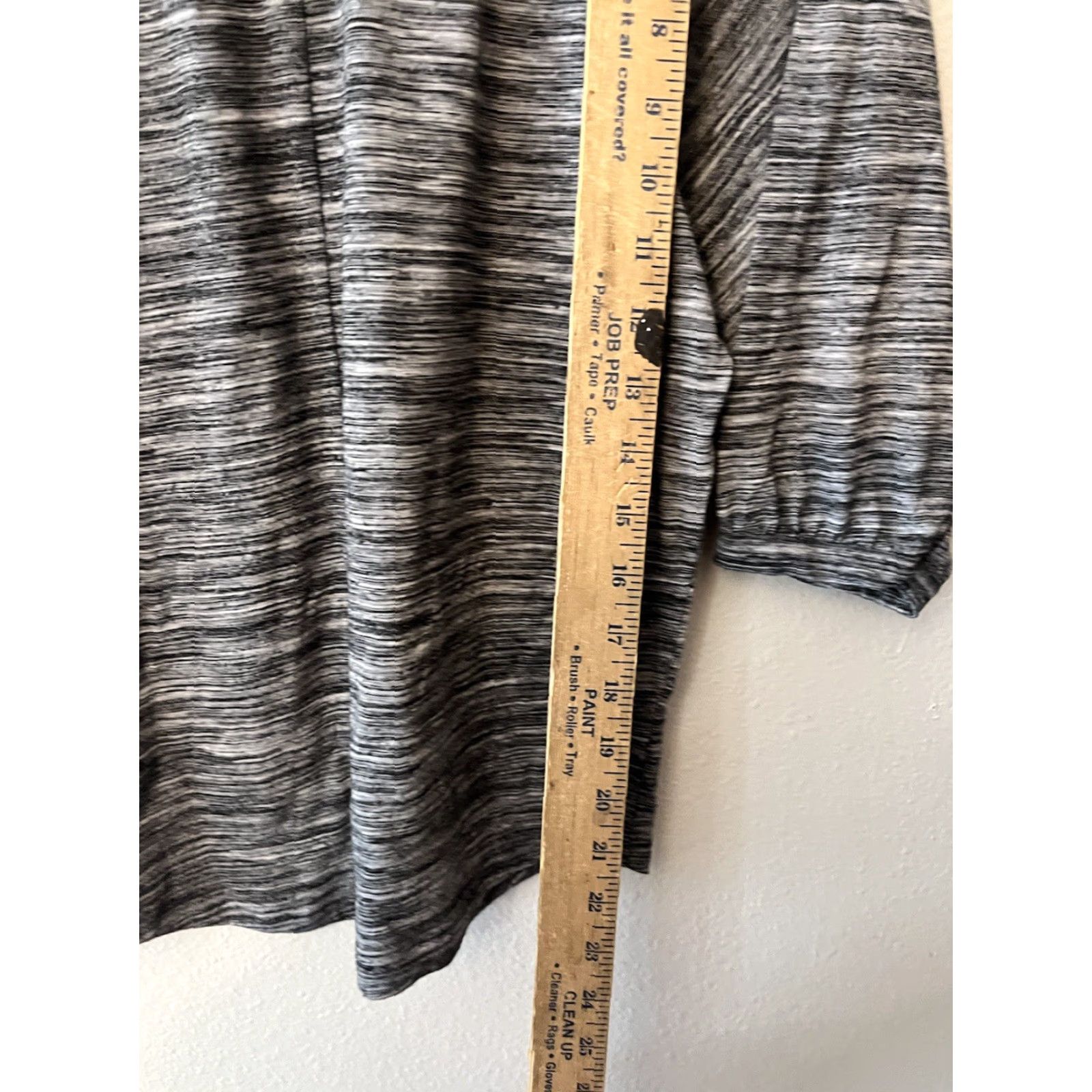 Vintage Ann Taylor Loft T-Shirt Women XSP Gray 3/4 Sleeve Solid Casual Round Neck Size XS / US 0-2 / IT 36-38 - 5 Thumbnail