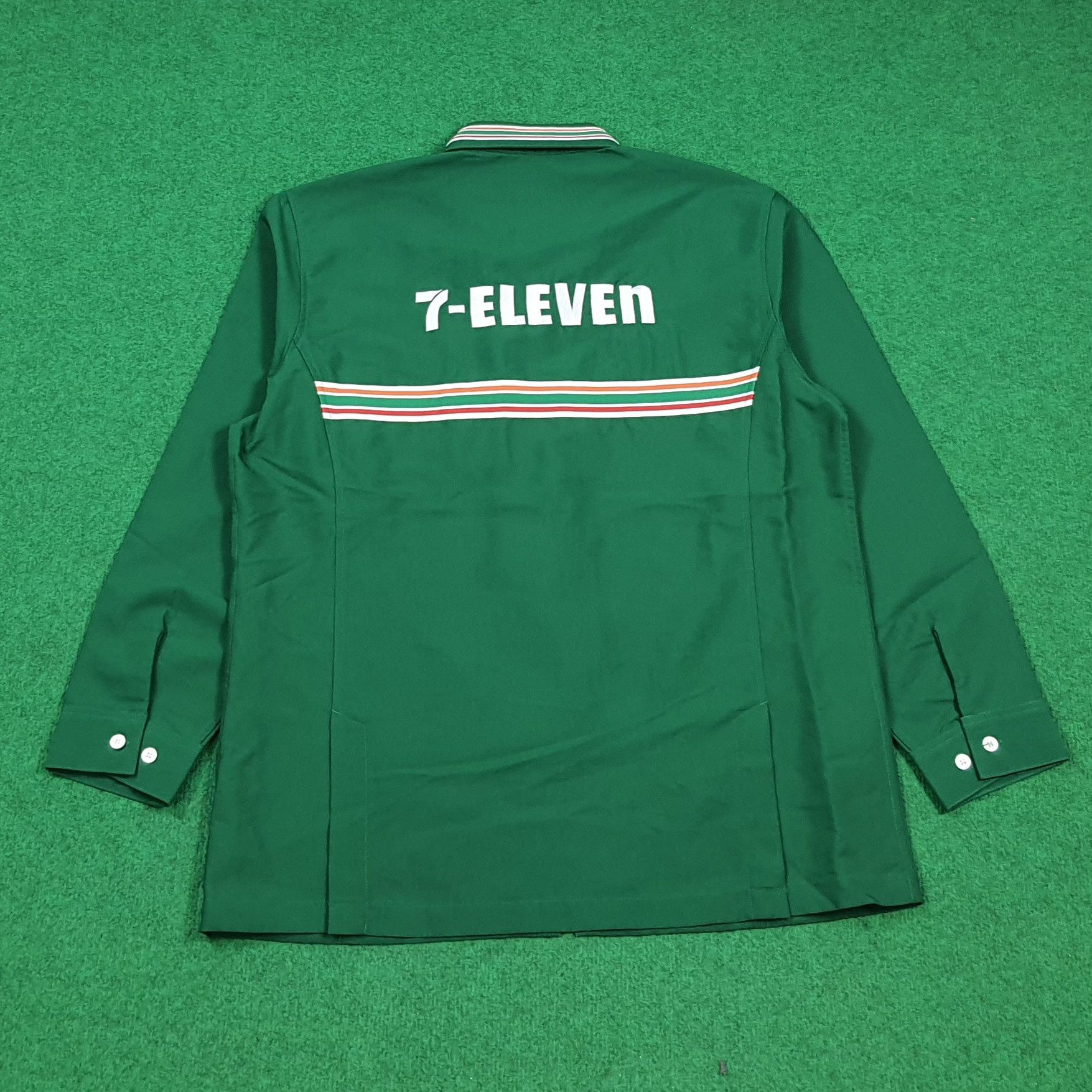 Japanese Brand Vintage 7-Eleven Japan Worker Uniform Zipper Jacket E1A23 Size US M / EU 48-50 / 2 - 3 Thumbnail