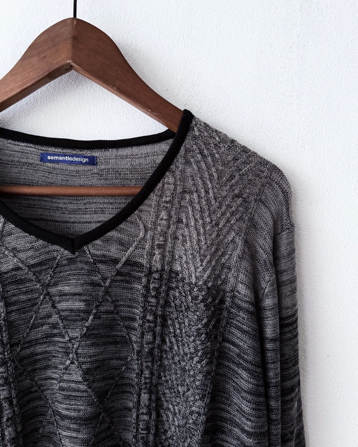 semanticdesign SEMANTICDESIGN GRUNGE ROCK KNIT SWEAT SHIRT Size US L / EU 52-54 / 3 - 3 Thumbnail