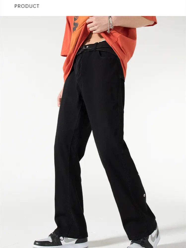 Japanese Brand × Jean Retro loose hip-hop micro flared jeans Size US 32 / EU 48 - 2 Thumbnail