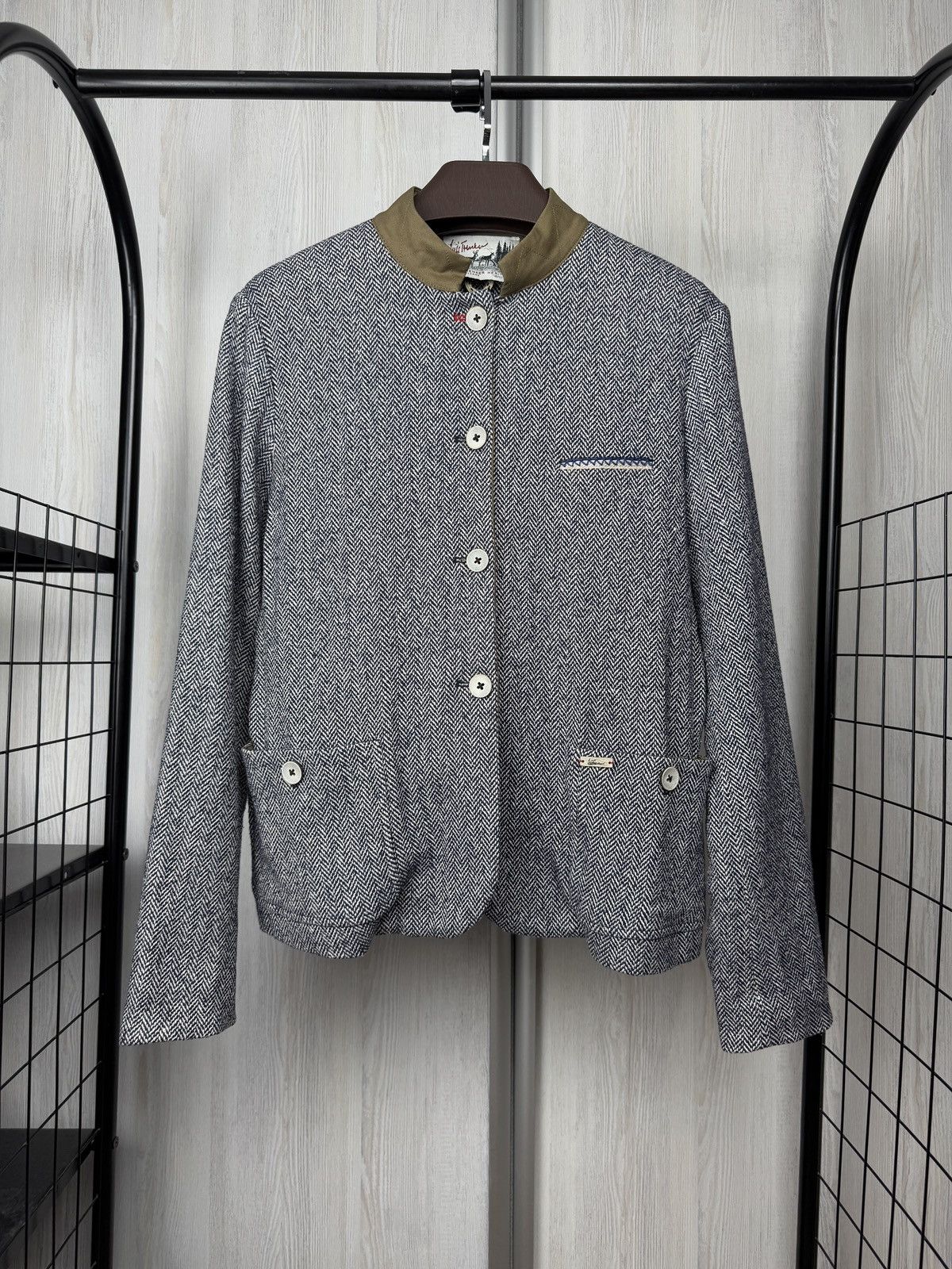 Other Luis Trenker grey-blue herringbone jacket blazer size 44 Size M / US 6-8 / IT 42-44 - 1 Thumbnail
