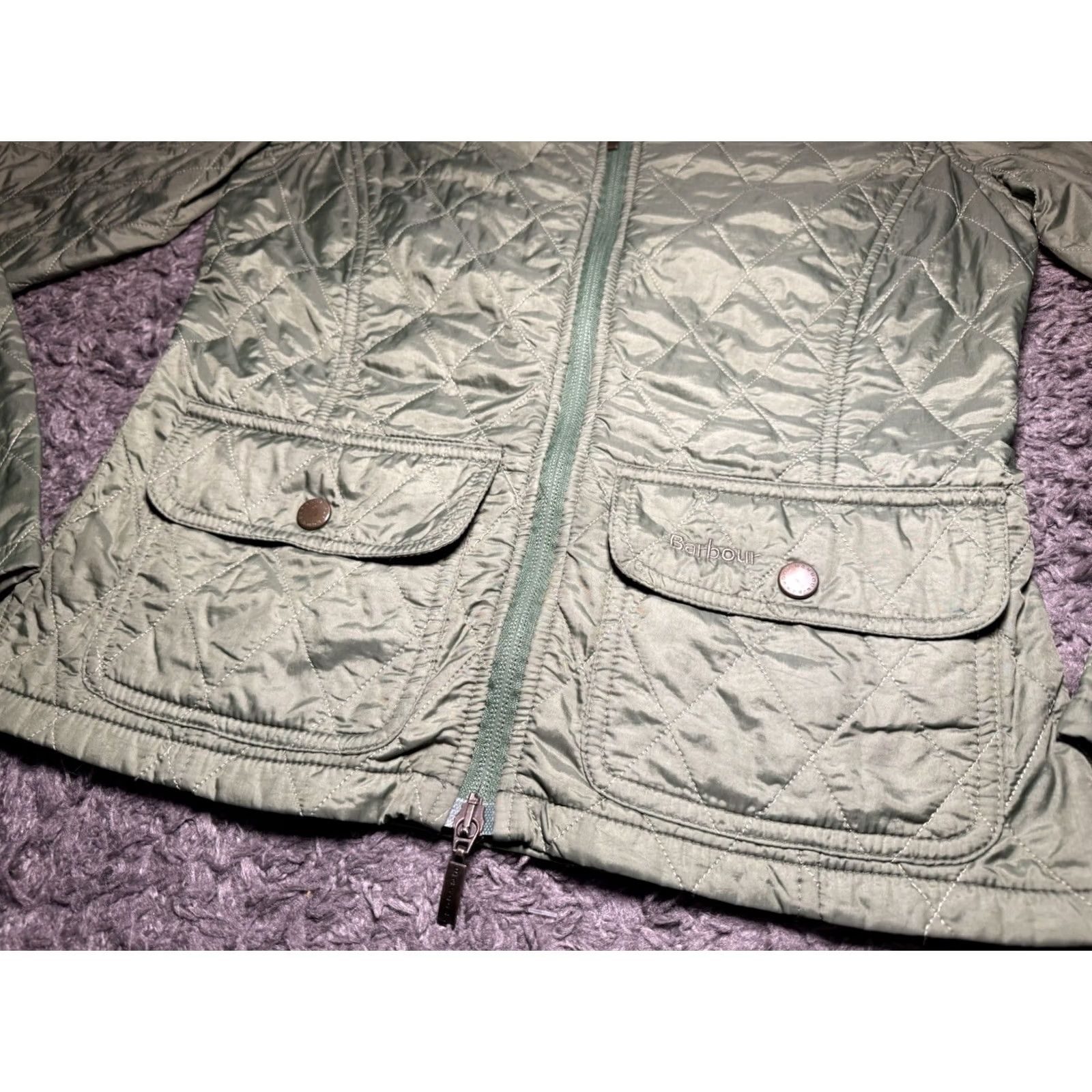 Barbour Barbour Flyweight Cavalry Women’s Green Quilted Puffer Jacket UK 8 US 4 Small Size S / US 4 / IT 40 - 4 Thumbnail