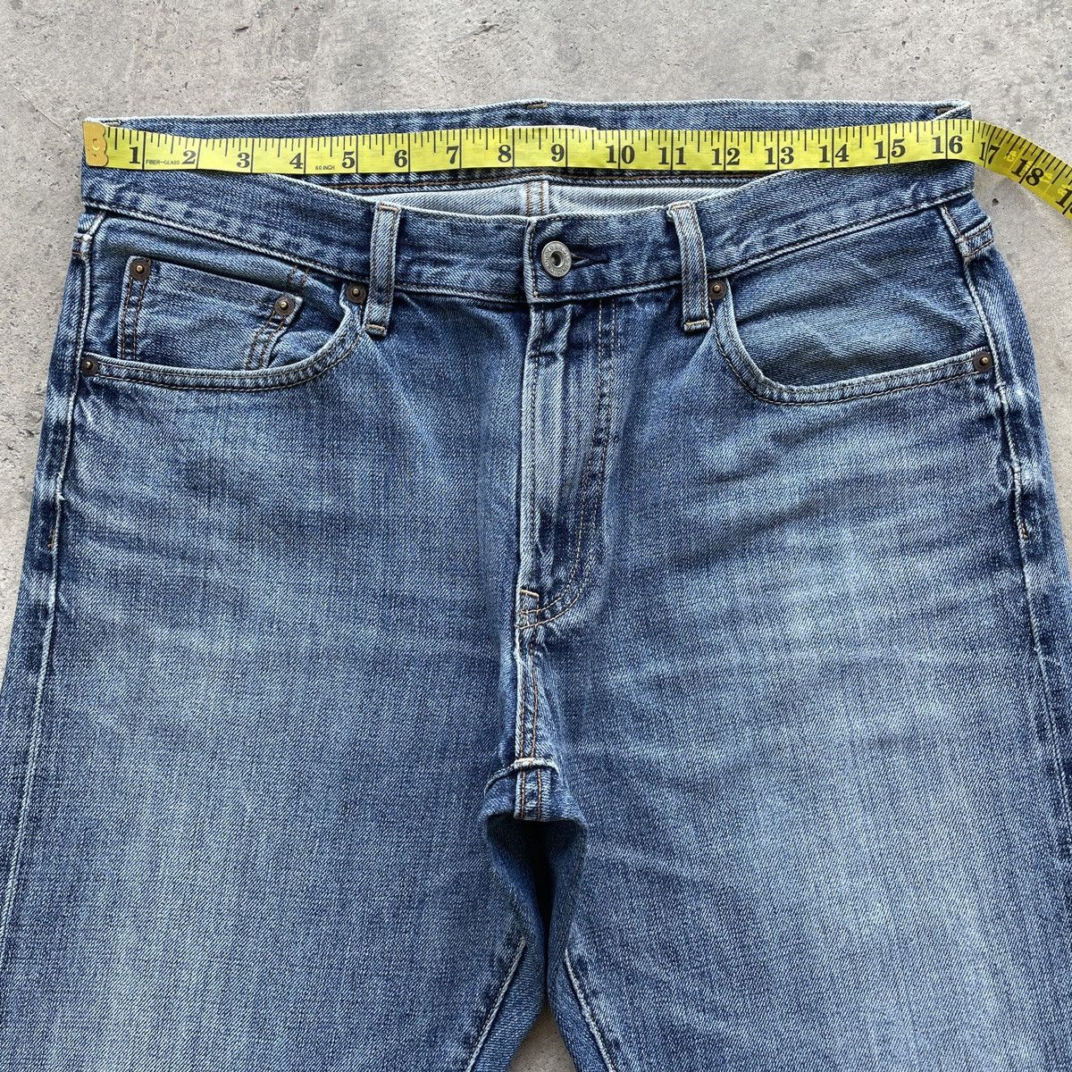 Japanese Brand Vintage Japanese Selvedge Distressed Faded Jeans Denim Pants Size US 33 - 5 Thumbnail