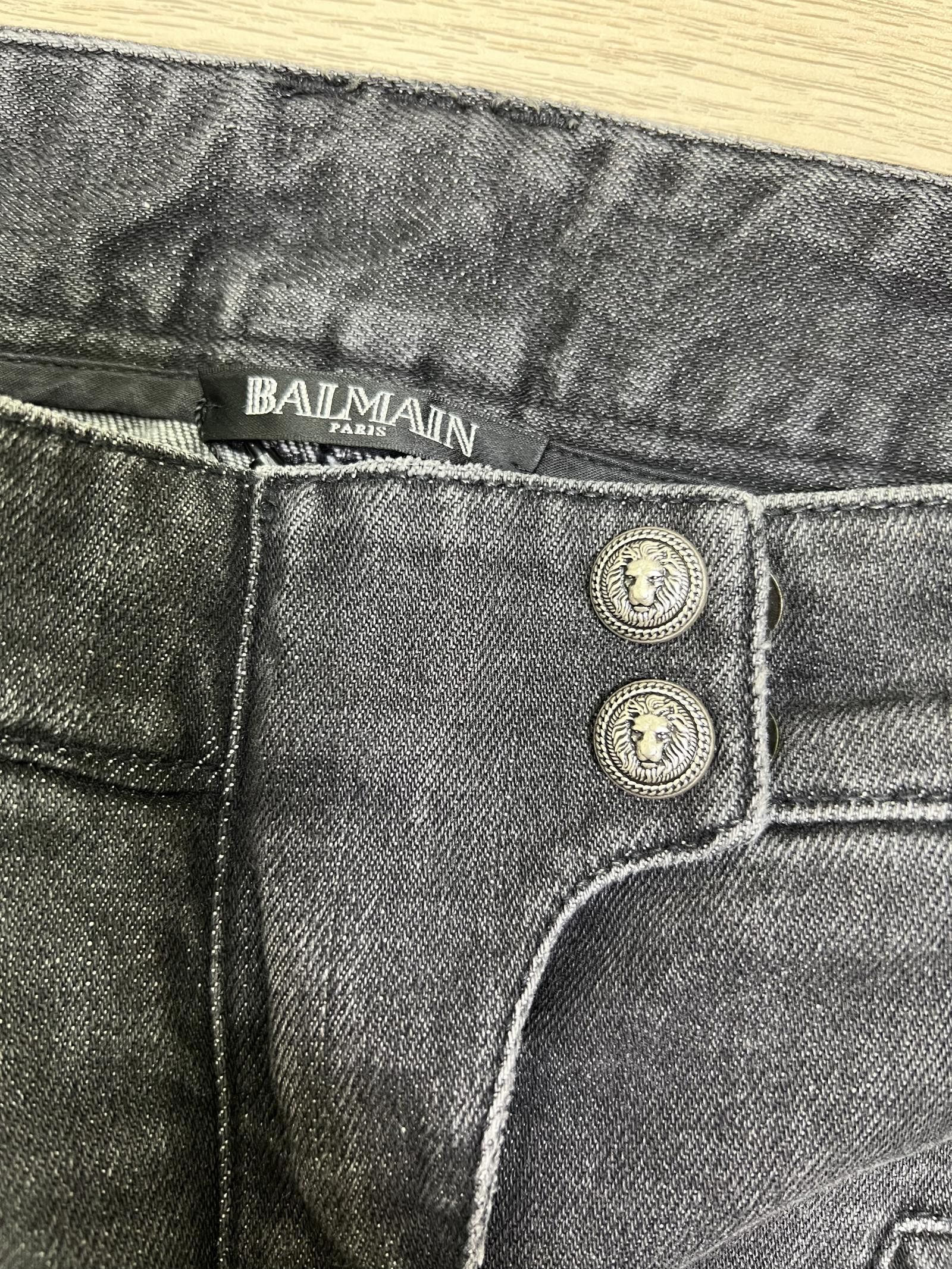 Balmain Balmain Moto Skinny Jeans Size 36" / US 14 / IT 50 - 8 Thumbnail