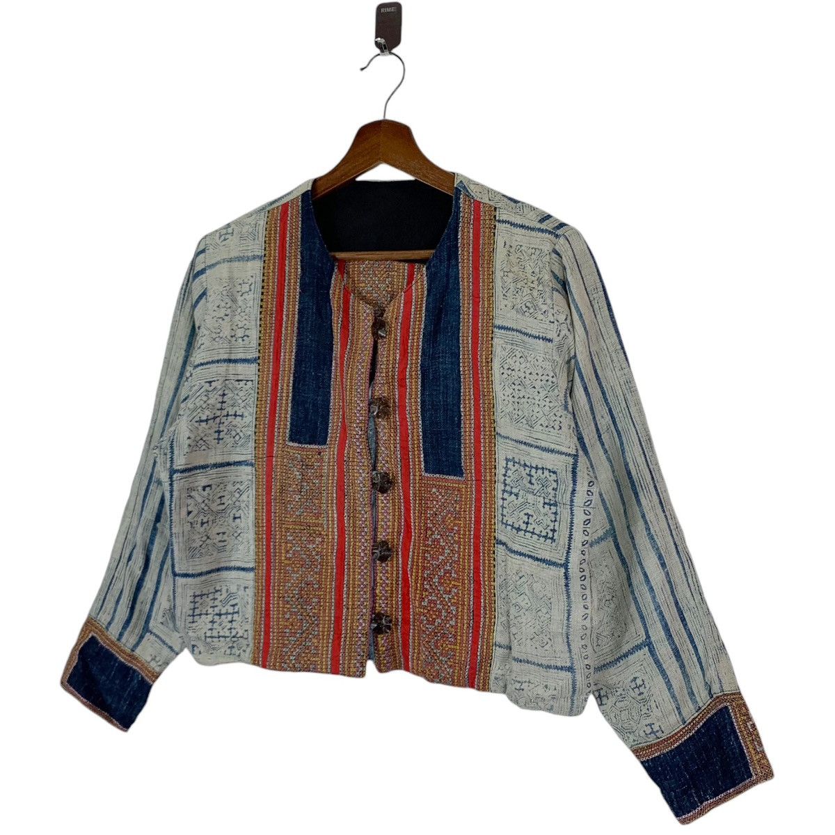 Japanese Brand × Vintage VINTAGE PATCH WORK BOMBER BUTTON JACKET Size US S / EU 44-46 / 1 - 2 Thumbnail