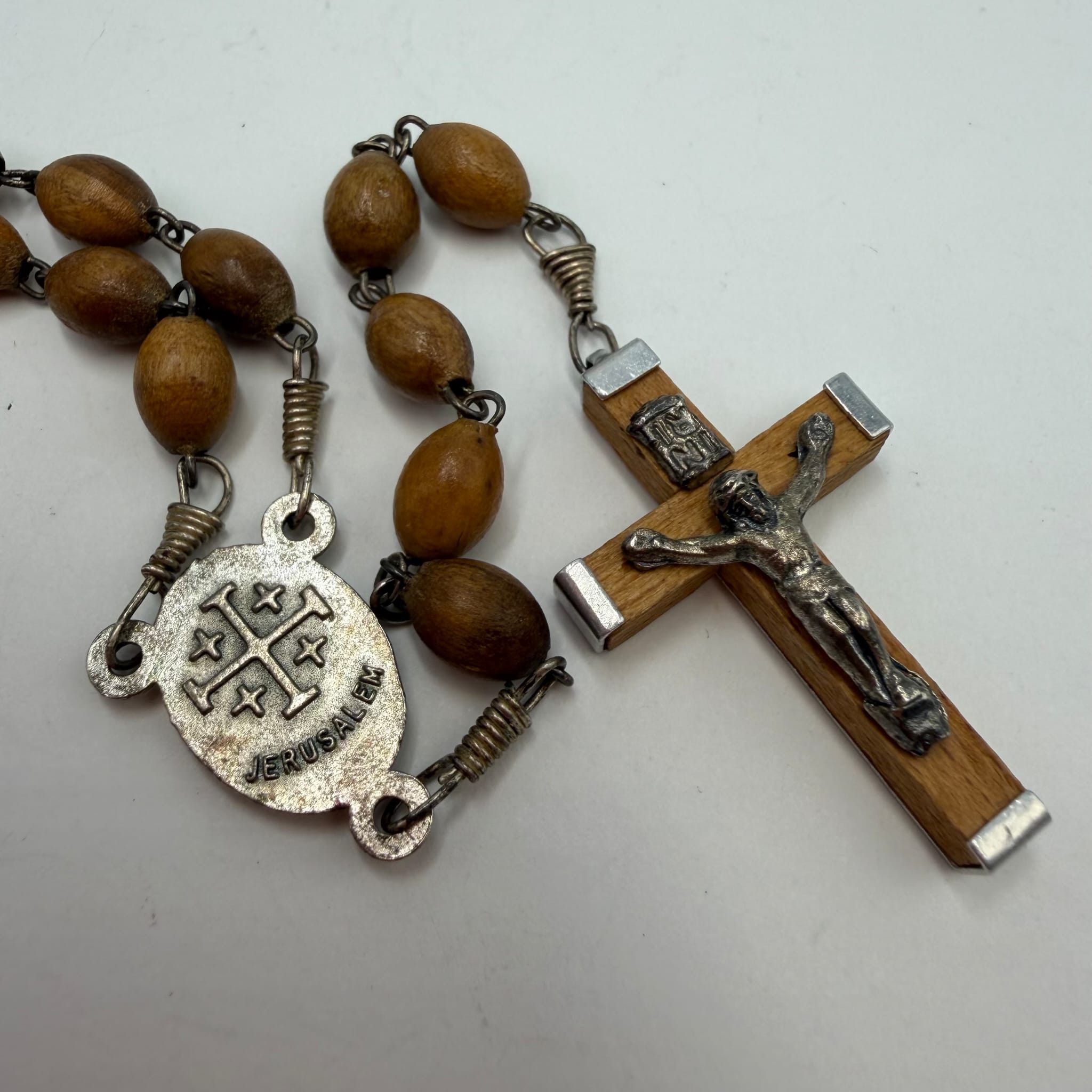 Other Jerusalem Olive Wood Rosary Necklace - Handmade Holy Land Size ONE SIZE - 2 Thumbnail