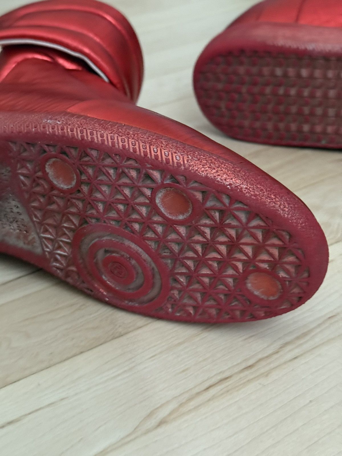 Maison Margiela Maison Margiela Future High Top Sneakers Red Metallic 10 43 Size US 10 / EU 43 - 8 Thumbnail