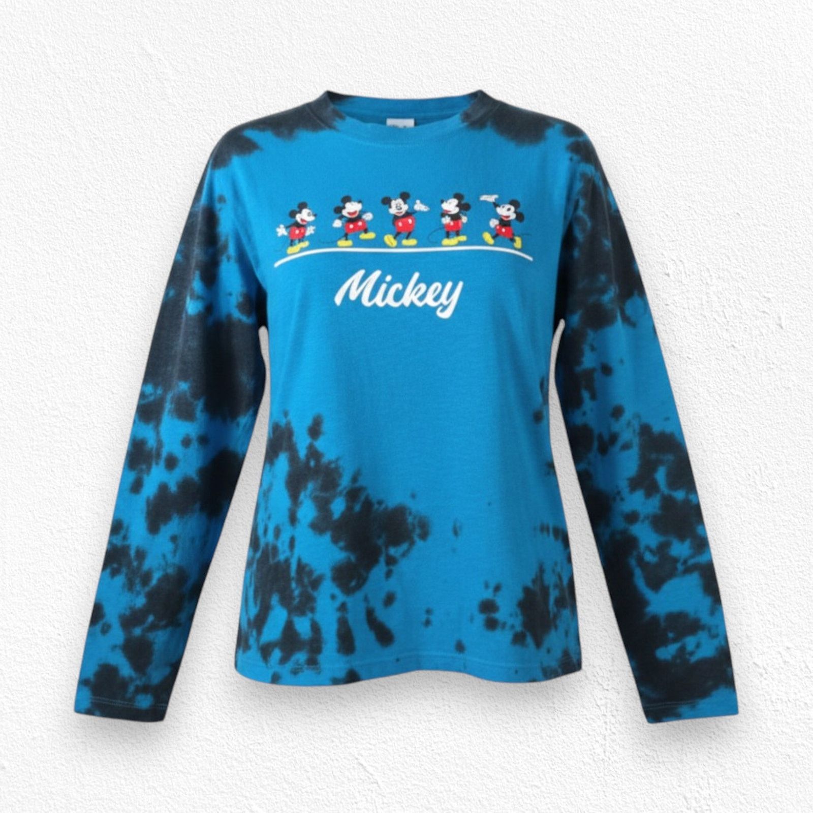 Disney Disney Retro Mickey Mouse Blue Black Tie Dye Top Size Medium Size M / US 6-8 / IT 42-44 - 1 Thumbnail