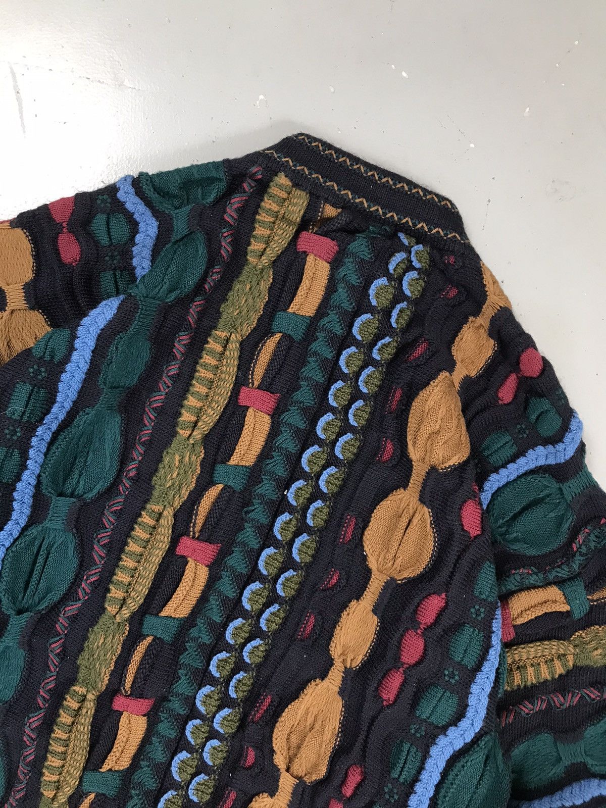 Coogi × Vintage Vintage Coogi 3D multiplayer knit sweater Size US S / EU 44-46 / 1 - 7 Thumbnail