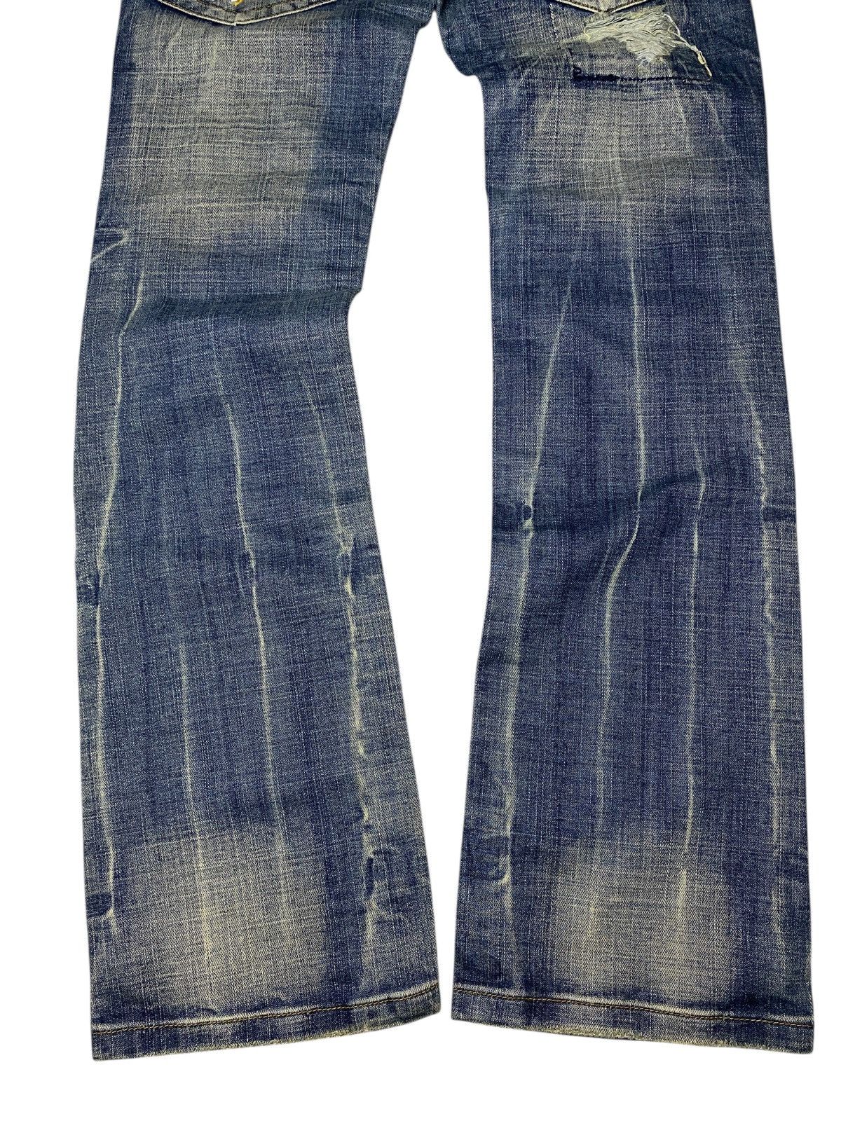 If Six Was Nine 2000's Q Seawash Studded Flared Jeans Size US 27 - 13 Thumbnail